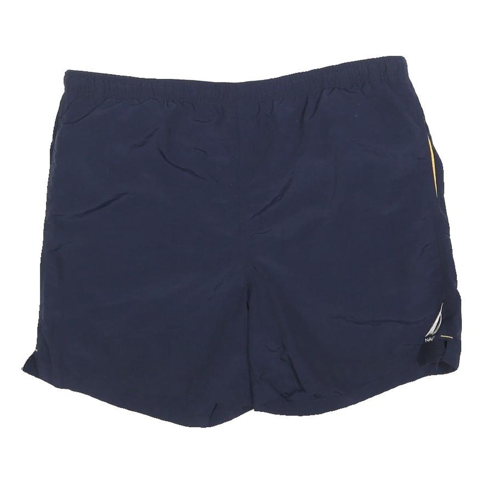 NAUTICA Mens Shorts Navy Blue Casual M W36 Polyester Comfortable Swimwear Refurbished - N/A refurbished available on Cerqular