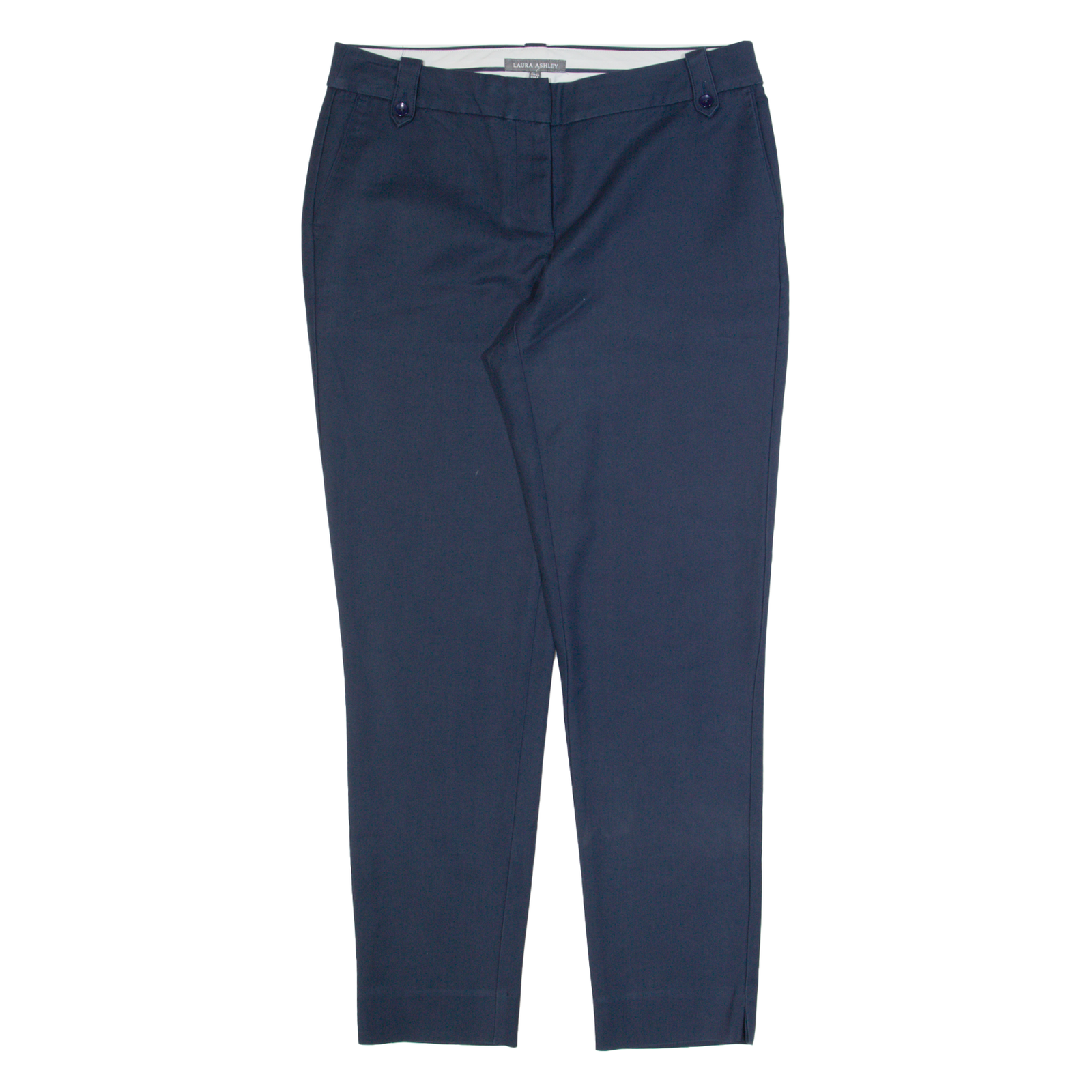 LAURA ASHLEY Chino Womens Trousers Blue Regular Tapered W30 L29 Refurbished - N/A refurbished available on Cerqular
