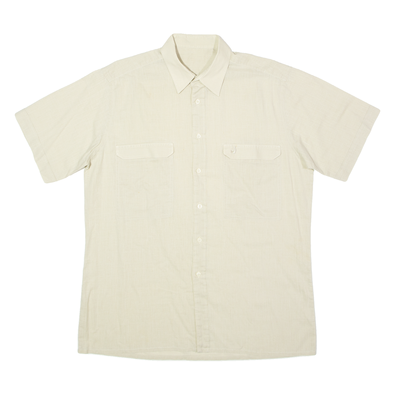Mens Plain Shirt Beige L Refurbished - N/A refurbished available on Cerqular