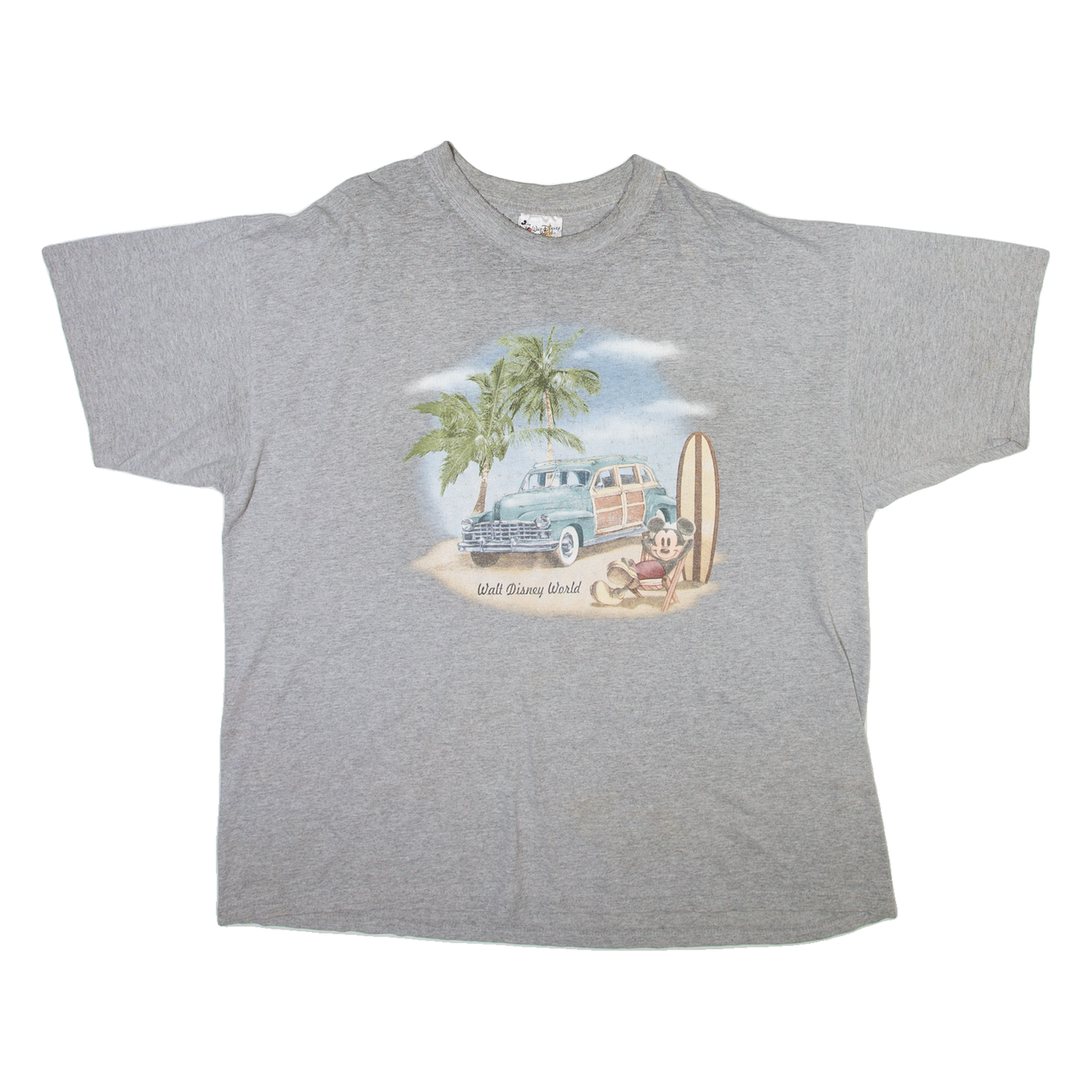 DISNEY Mickey Mouse Mens T-Shirt Grey 2XL Refurbished - N/A refurbished available on Cerqular