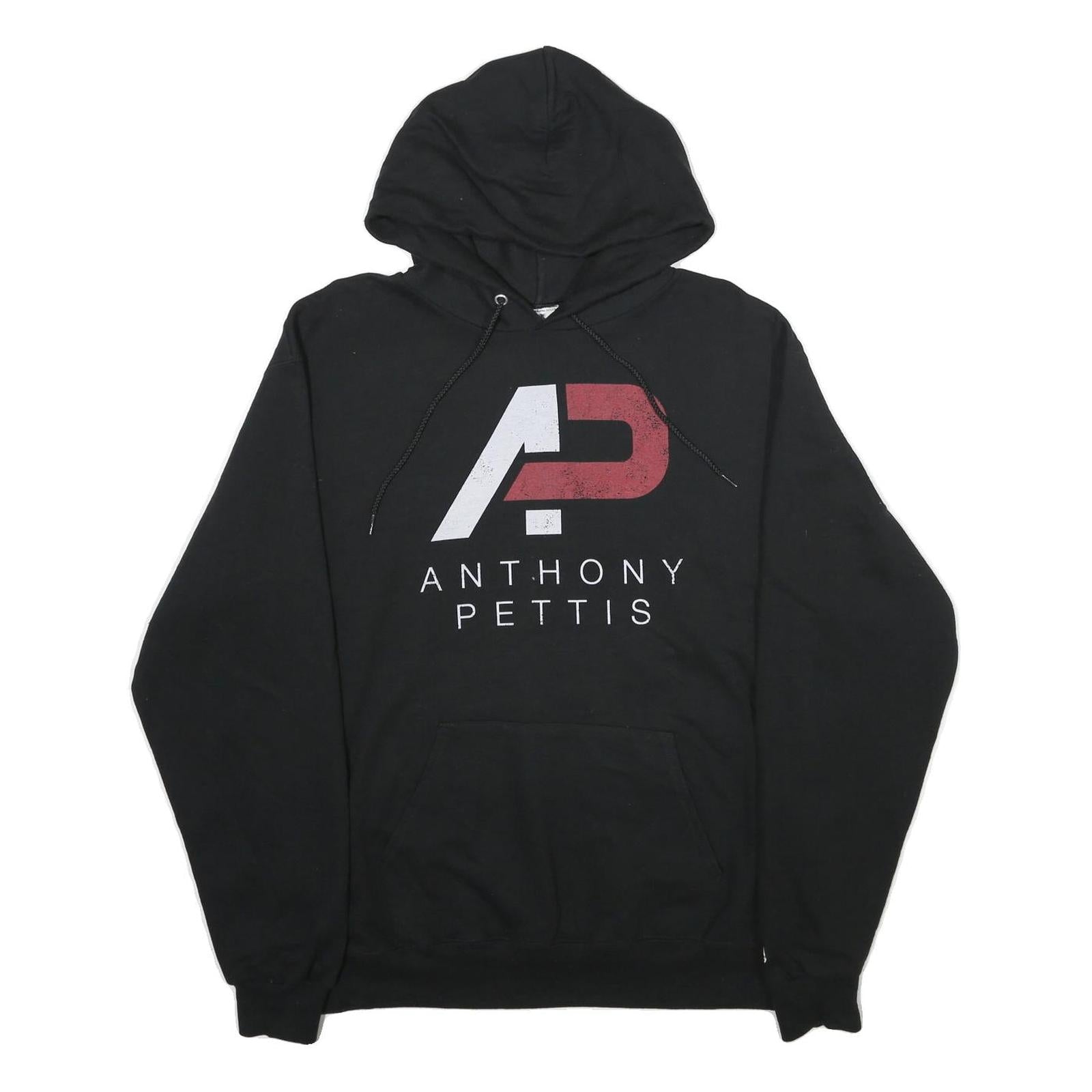 CHAMPION Mens Black Anthony Pettis Pullover Hoodie L Cotton Blend Casual Refurbished - N/A refurbished available on Cerqular