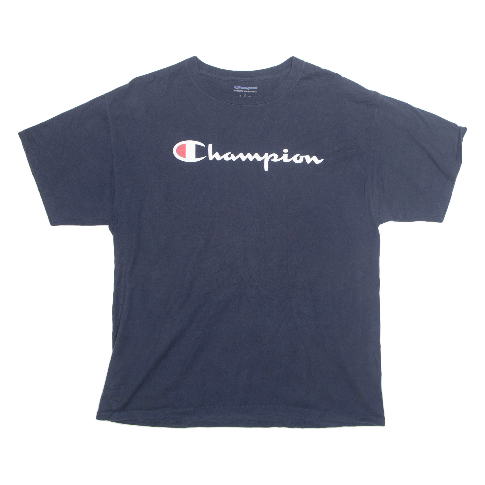 CHAMPION Mens T-Shirt Blue L Refurbished - N/A refurbished available on Cerqular