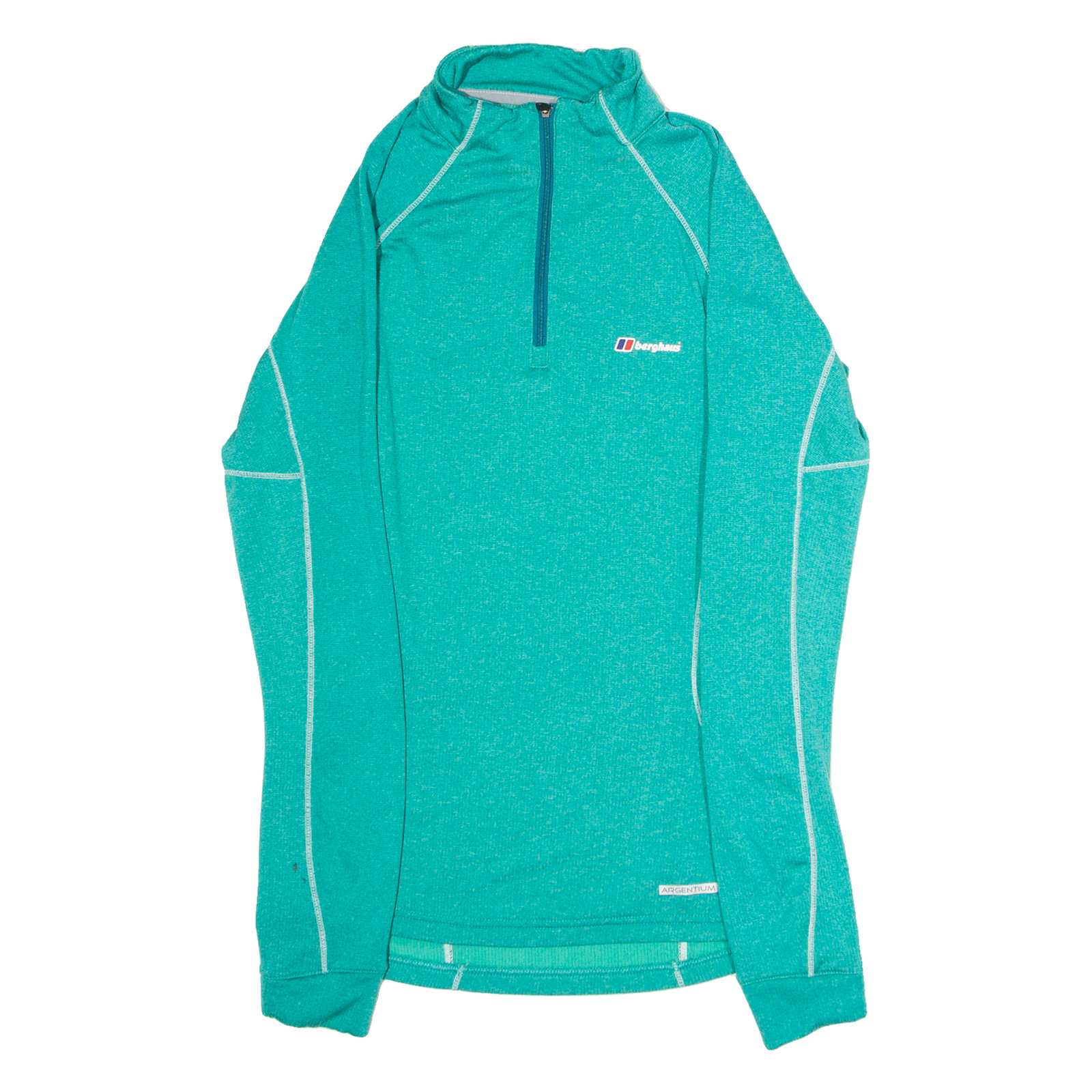 BERGHAUS Running Womens Fleece Green 1/4 Zip Tight Knit UK 12 Refurbished - N/A refurbished available on Cerqular