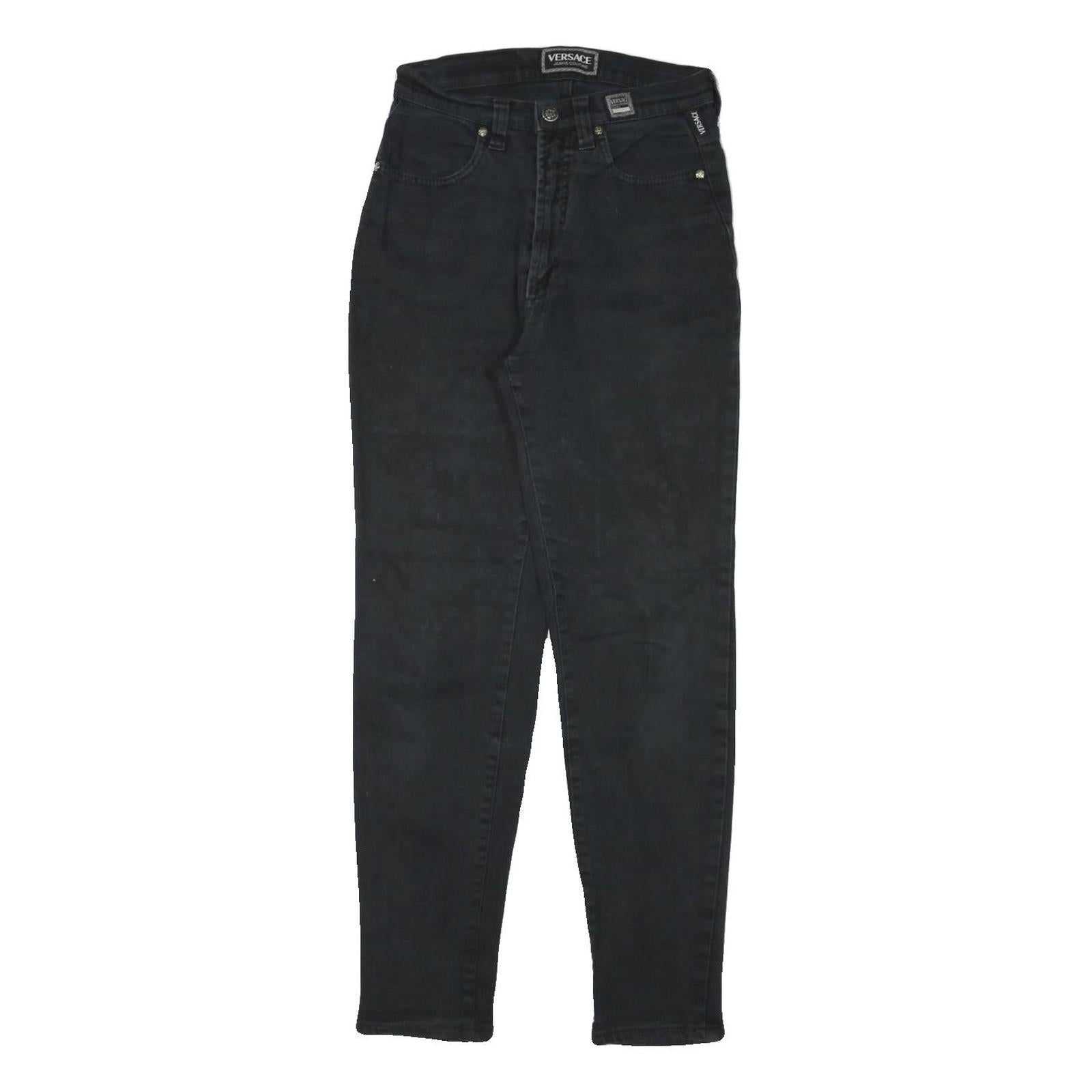 VERSACE JEANS COUTURE Womens Jeans Black Slim Skinny Denim W25 L28 Fashion Refurbished - N/A refurbished available on Cerqular