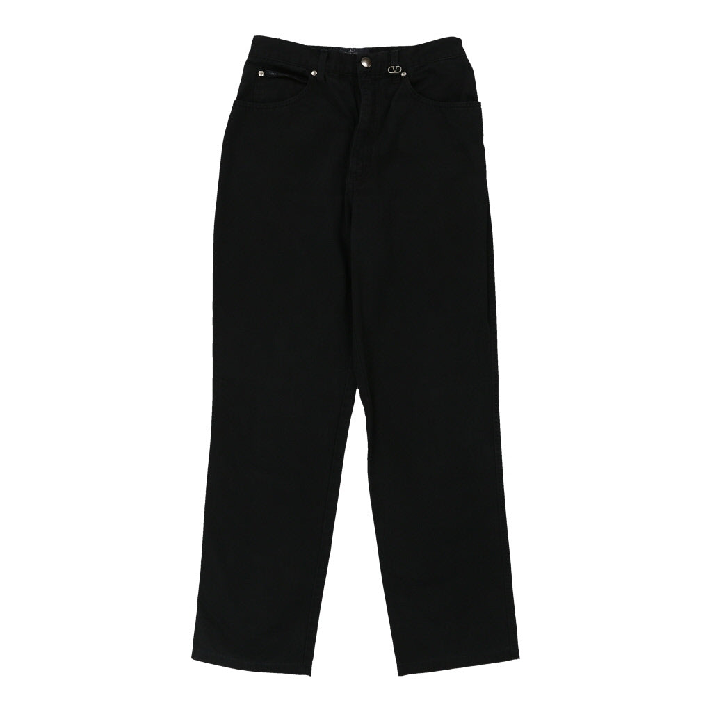 Valentino Trousers - 28W UK 10 Black Cotton Refurbished - Thrifted (note: this is a term often used to describe second- refurbished available on Cerqular