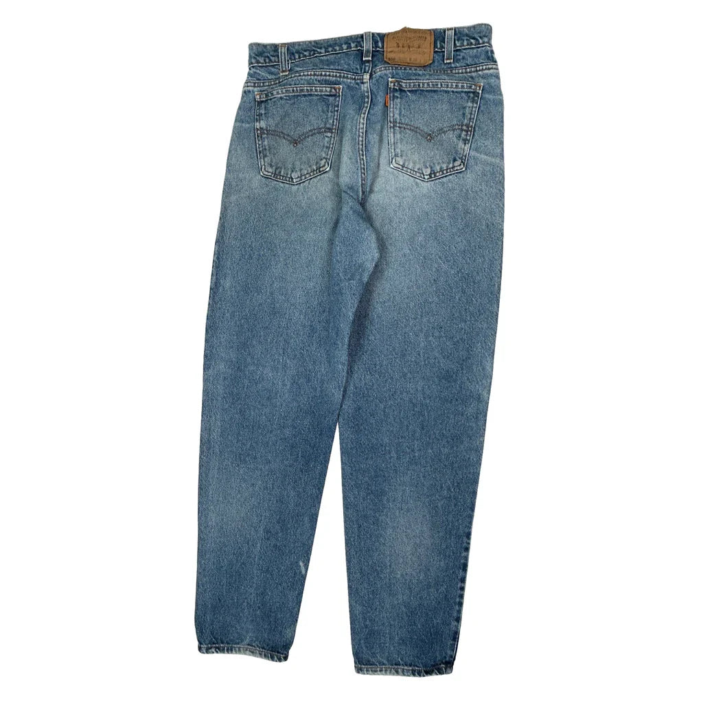Levis Jeans - 31W 29L Blue Denim Refurbished - Thrifted (note: this is a term often used to describe second- refurbished available on Cerqular