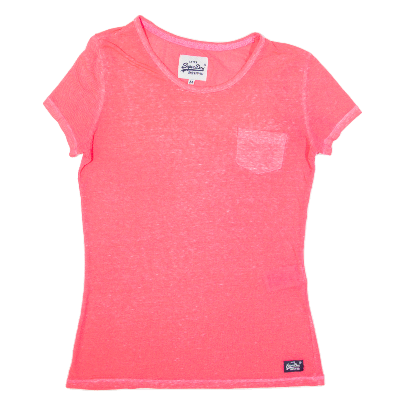SUPERDRY Womens T-Shirt Pink M Refurbished - N/A refurbished available on Cerqular