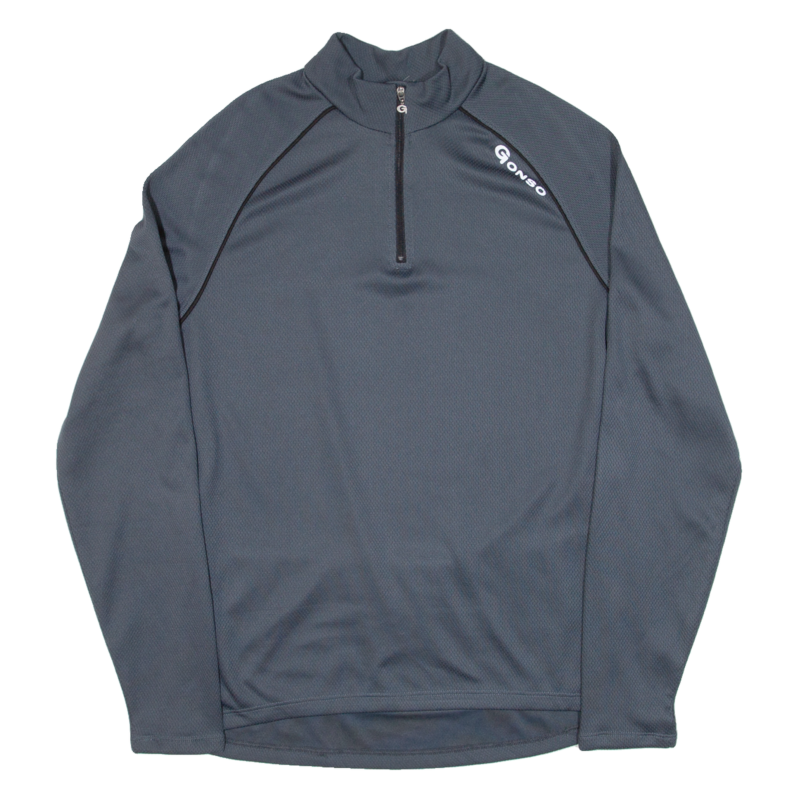 GONSO Cycling Mens Jersey Grey Long Sleeve 1/4 Zip L Refurbished - N/A refurbished available on Cerqular