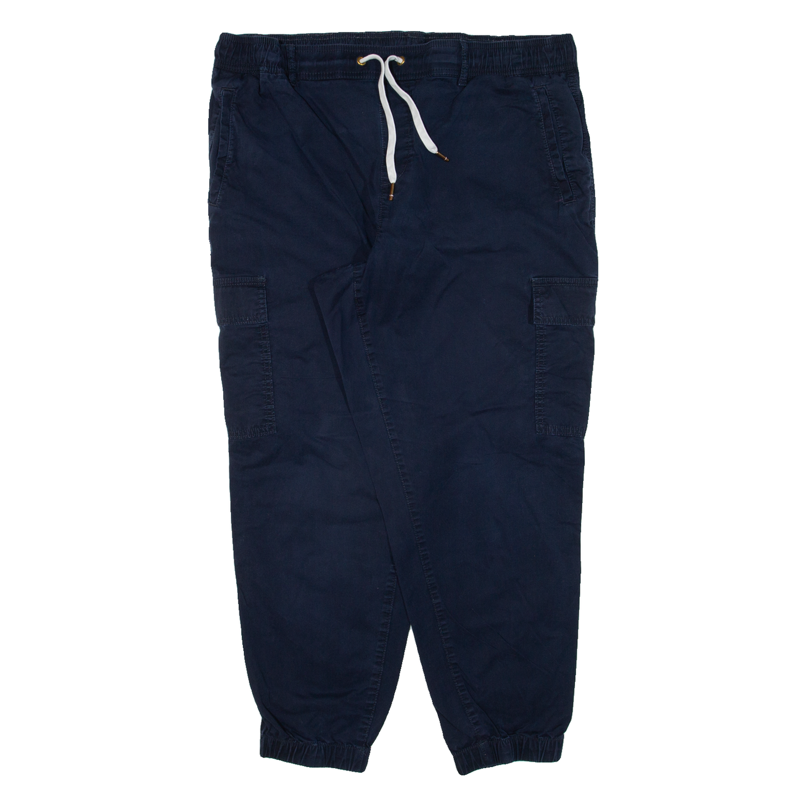 TOMMY HILFIGER Cargo Womens Trousers Blue Regular Tapered W35 L24 Refurbished - N/A refurbished available on Cerqular