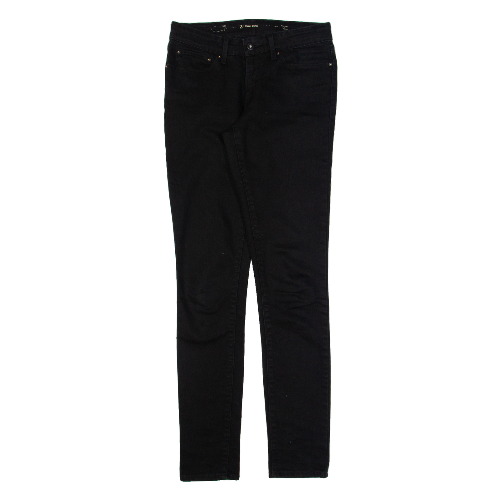 LEVI'S Womens Trousers Black Slim Skinny W27 L32 Refurbished - N/A refurbished available on Cerqular