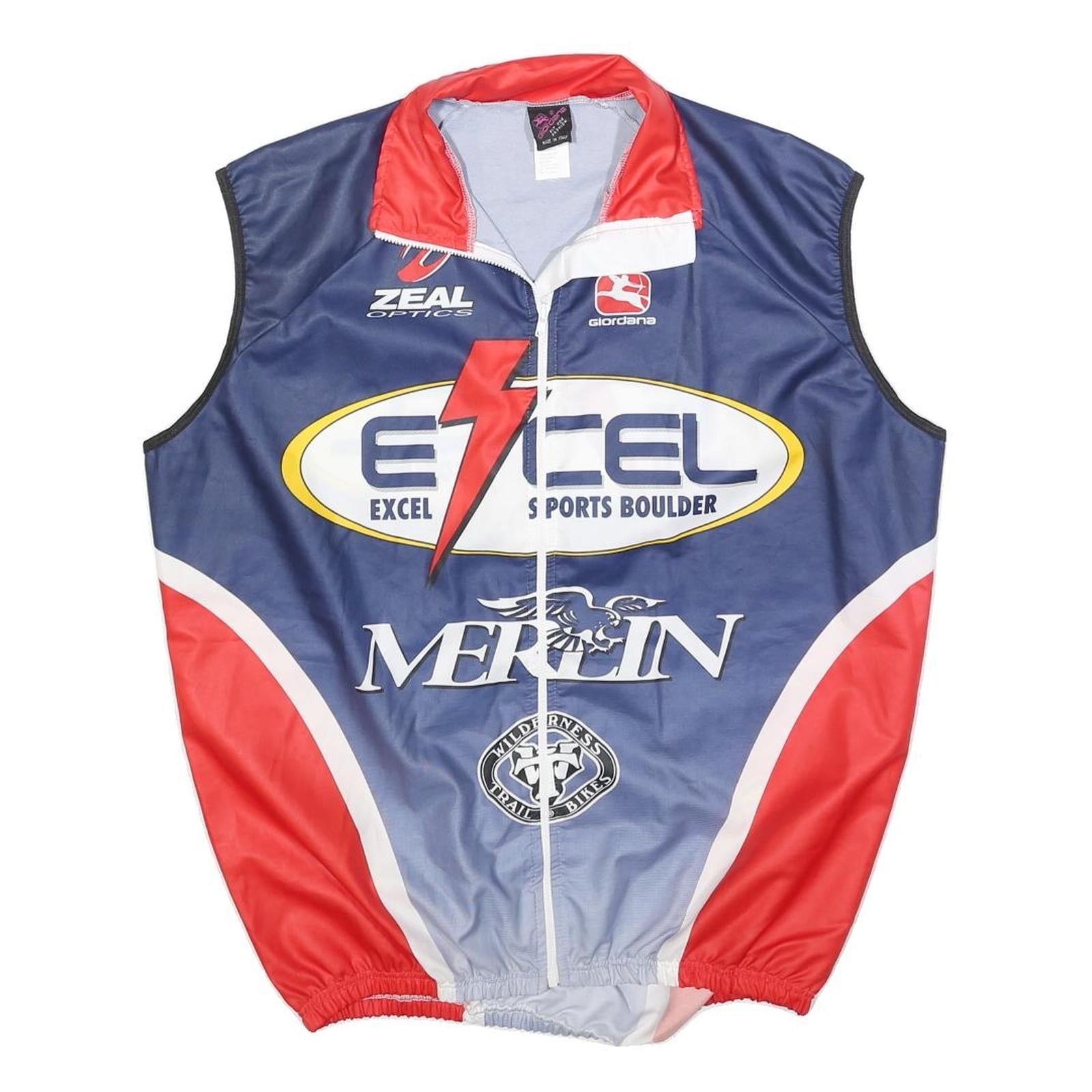 Buy GIORDIANA Mens Blue & Red Cycling Jacket XL Polyester Zip Sleeveless Sports Refurbished - $37.69 GIORDIANA Mens Blue & Red Cycling Jacket XL Polyester Zip Sleeveless Sports Refurbished - N/A refurbished available on Cerqular