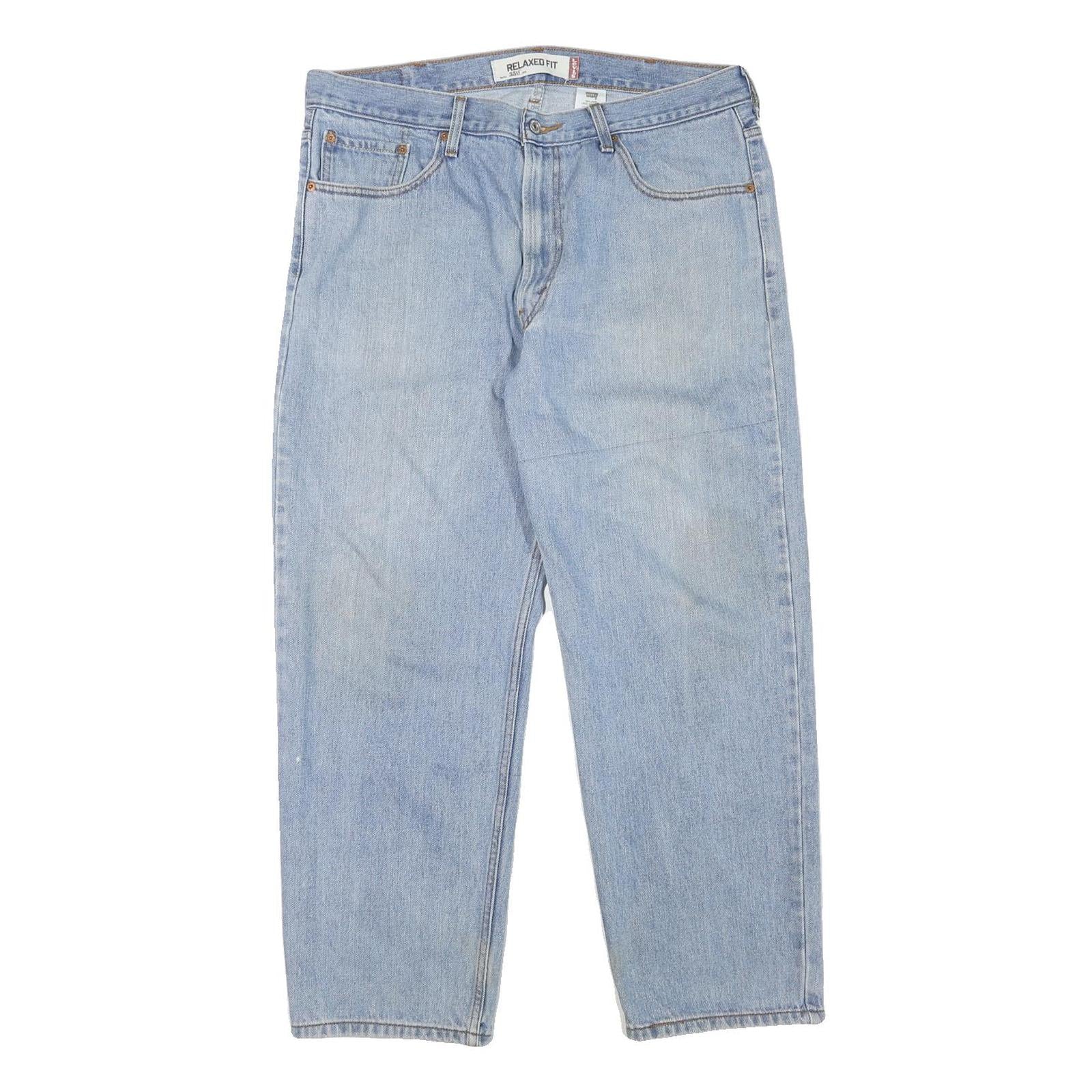 LEVI'S Mens Jeans Blue Regular Straight Denim Light W36 L29 Relaxed Fit Zip Refurbished - N/A refurbished available on Cerqular