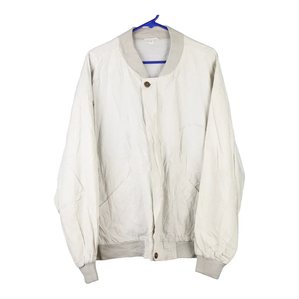 Golf & Country Club Unbranded Jacket - XL Beige Polyester Refurbished - Thrifted (note: this is a term often used to describe second- refurbished available on Cerqular