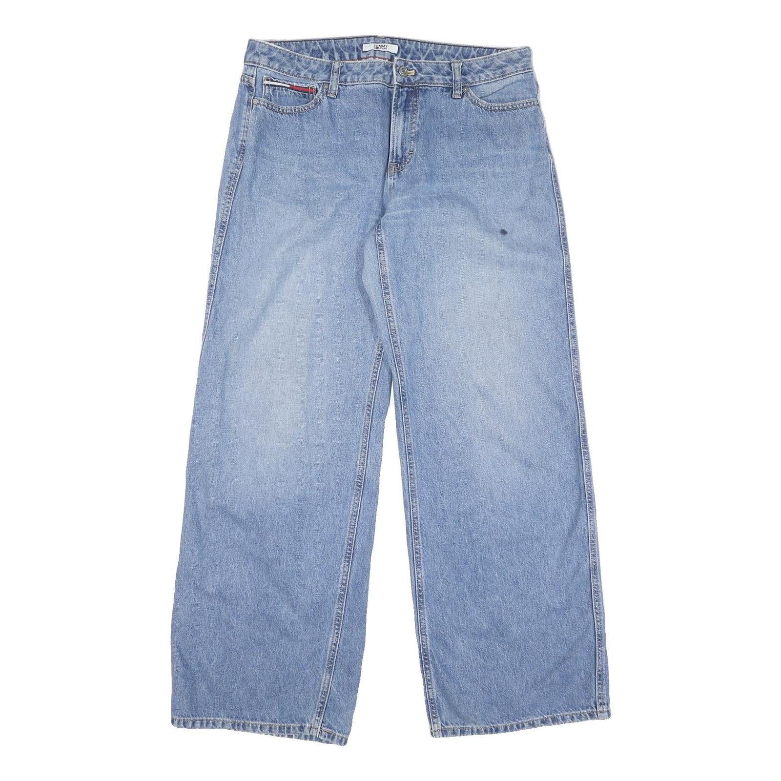 TOMMY JEANS Mens Regular Fit Blue Denim Straight Leg Cotton Blend W34 L31 Casual Refurbished - N/A refurbished available on Cerqular