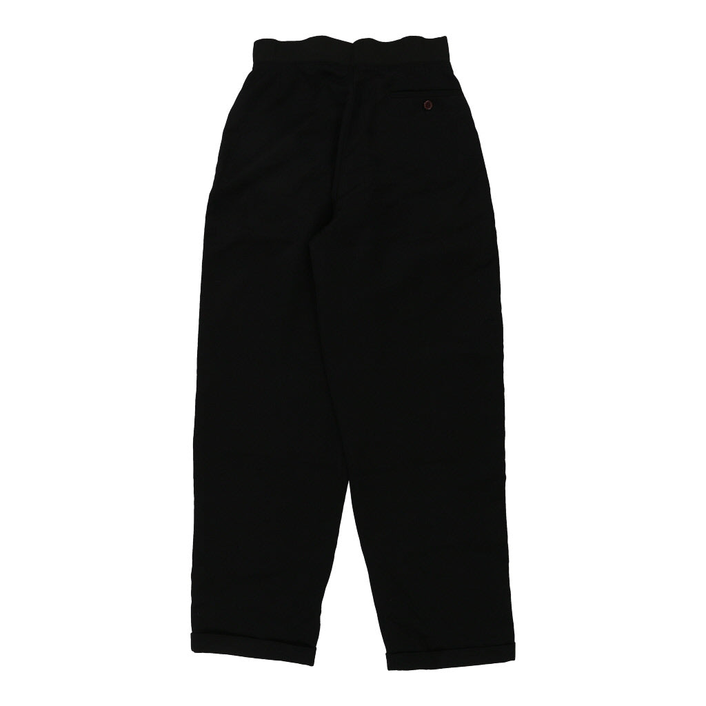 Unbranded Trousers - 26W UK 8 Black Wool Blend Refurbished - Thrifted (note: this is a term often used to describe second- refurbished available on Cerqular