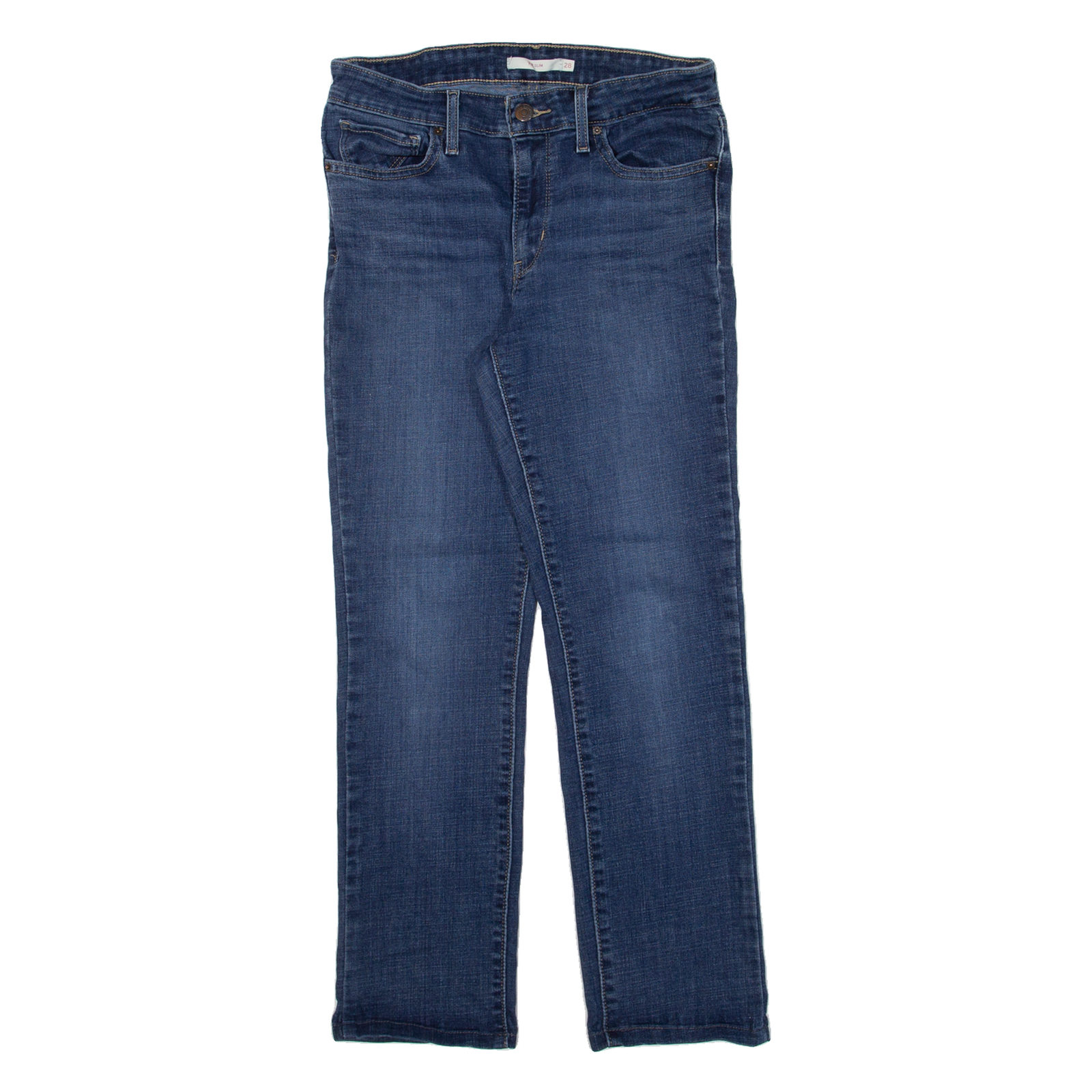 LEVI'S 712 Womens Jeans Blue Slim Straight W28 L26 Refurbished - N/A refurbished available on Cerqular