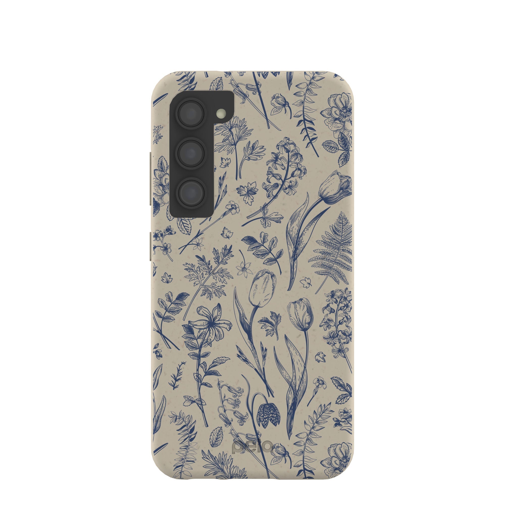 London Fog Indigo Bouquet Samsung Galaxy S23 Case Refurbished - Pela Case refurbished available on Cerqular