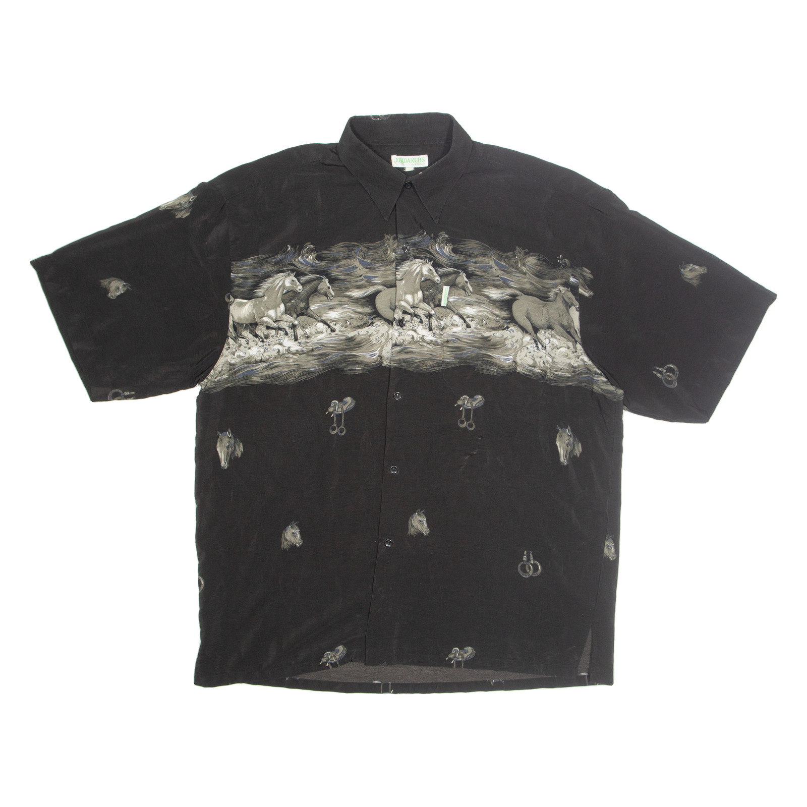 JORDANCHES Horse Mens Shirt Black 2XL Refurbished - N/A refurbished available on Cerqular