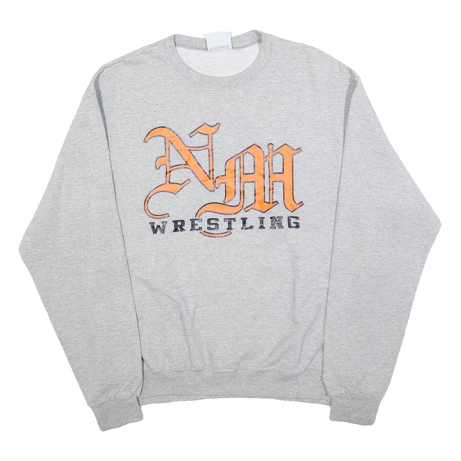CHAMPION Mens Grey Nah Wrestling Crew Neck M Cotton Sweatshirt Pullover Refurbished - N/A refurbished available on Cerqular