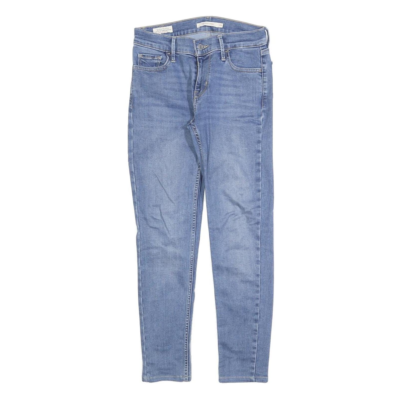 LEVI'S 710 BIG E Womens Slim Jeans Light Denim W26 L26 Classic Fit Cotton Blend Refurbished - N/A refurbished available on Cerqular