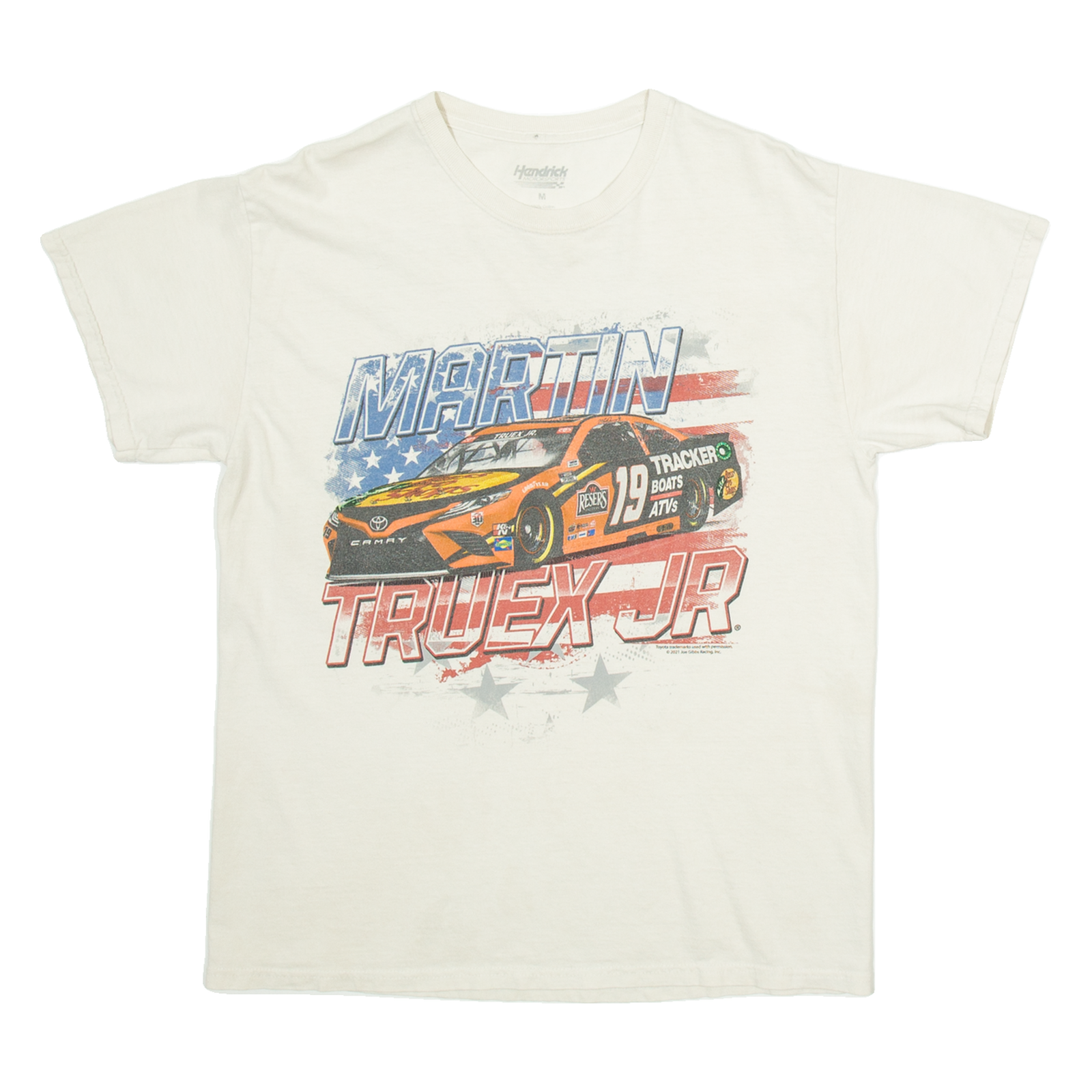 HENDRICKS Nascar Mens T-Shirt Beige USA M Refurbished - N/A refurbished available on Cerqular
