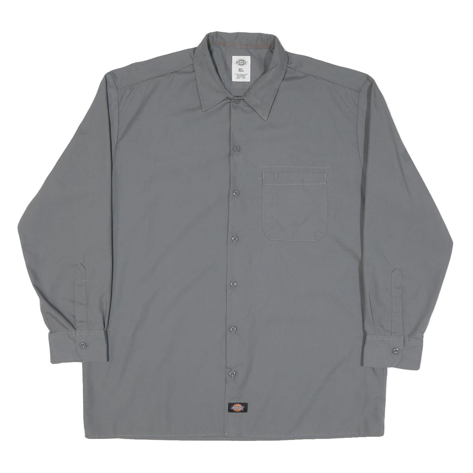 CARHARTT Mens Grey Plain Shirt XL Workwear Durable Cotton Blend Refurbished - N/A refurbished available on Cerqular