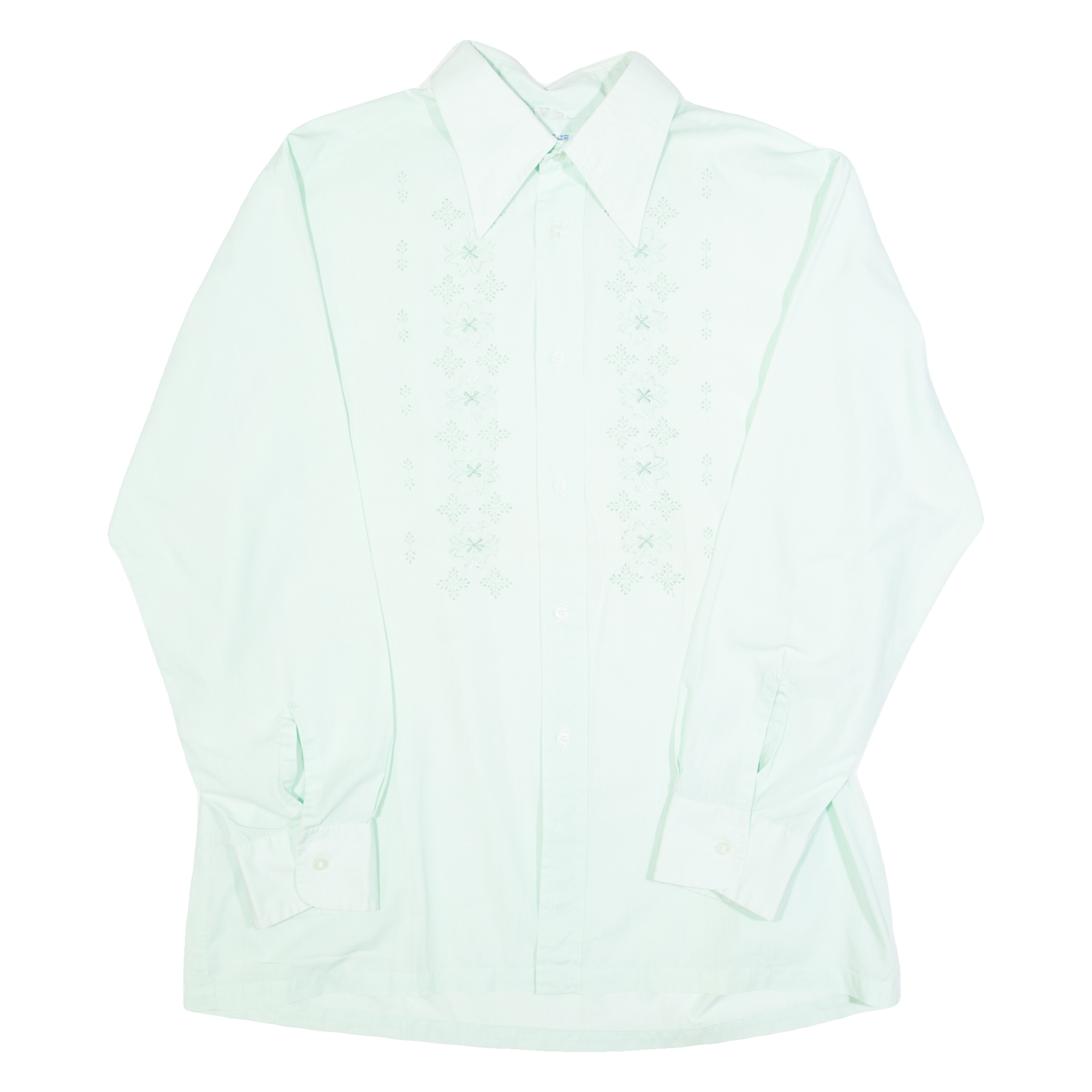 TIEN TAN Mens plain Shirt Green Long Sleeve L Refurbished - N/A refurbished available on Cerqular