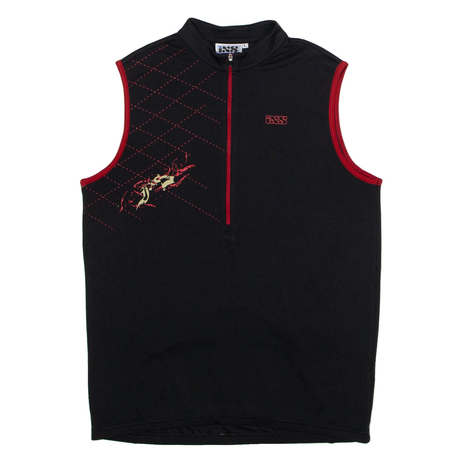 IXS Cycling Mens Jersey Black Sleeveless 1/2 Zip L Refurbished - N/A refurbished available on Cerqular