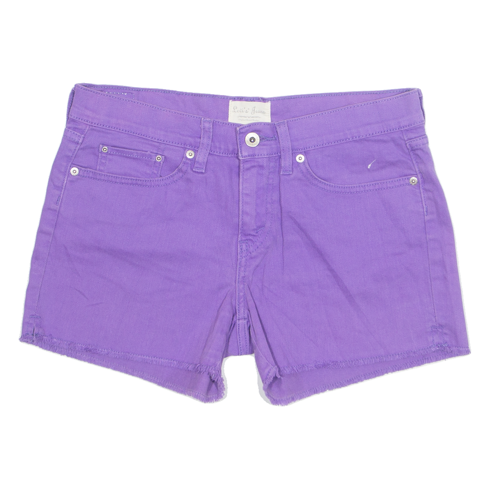LEVI'S Cut Off Womens Denim Shorts Purple M W31 Refurbished - N/A refurbished available on Cerqular