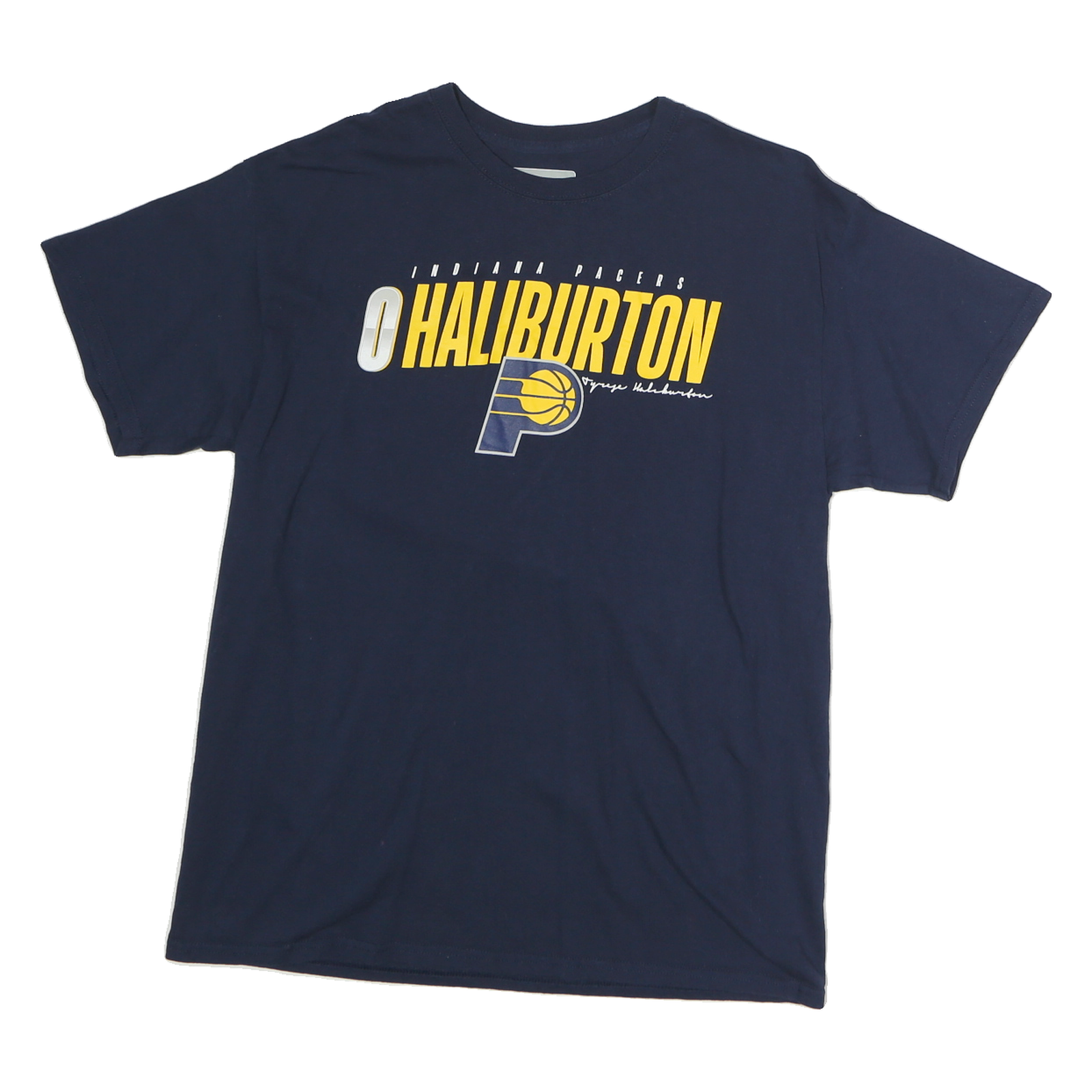 Buy NBA Mens Blue Indiana Pacers Haliburton Graphic T-Shirt L Short Sleeve Crew Neck Refurbished - $32.49 NBA Mens Blue Indiana Pacers Haliburton Graphic T-Shirt L Short Sleeve Crew Neck Refurbished - N/A refurbished available on Cerqular