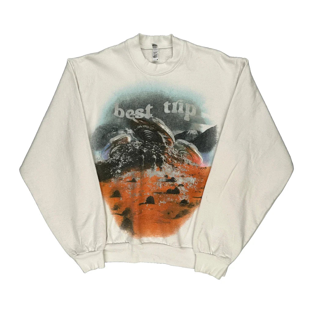 Unbranded Graphic Sweatshirt - Small Multicoloured Cotton Refurbished - Thrifted (note: this is a term often used to describe second- refurbished available on Cerqular