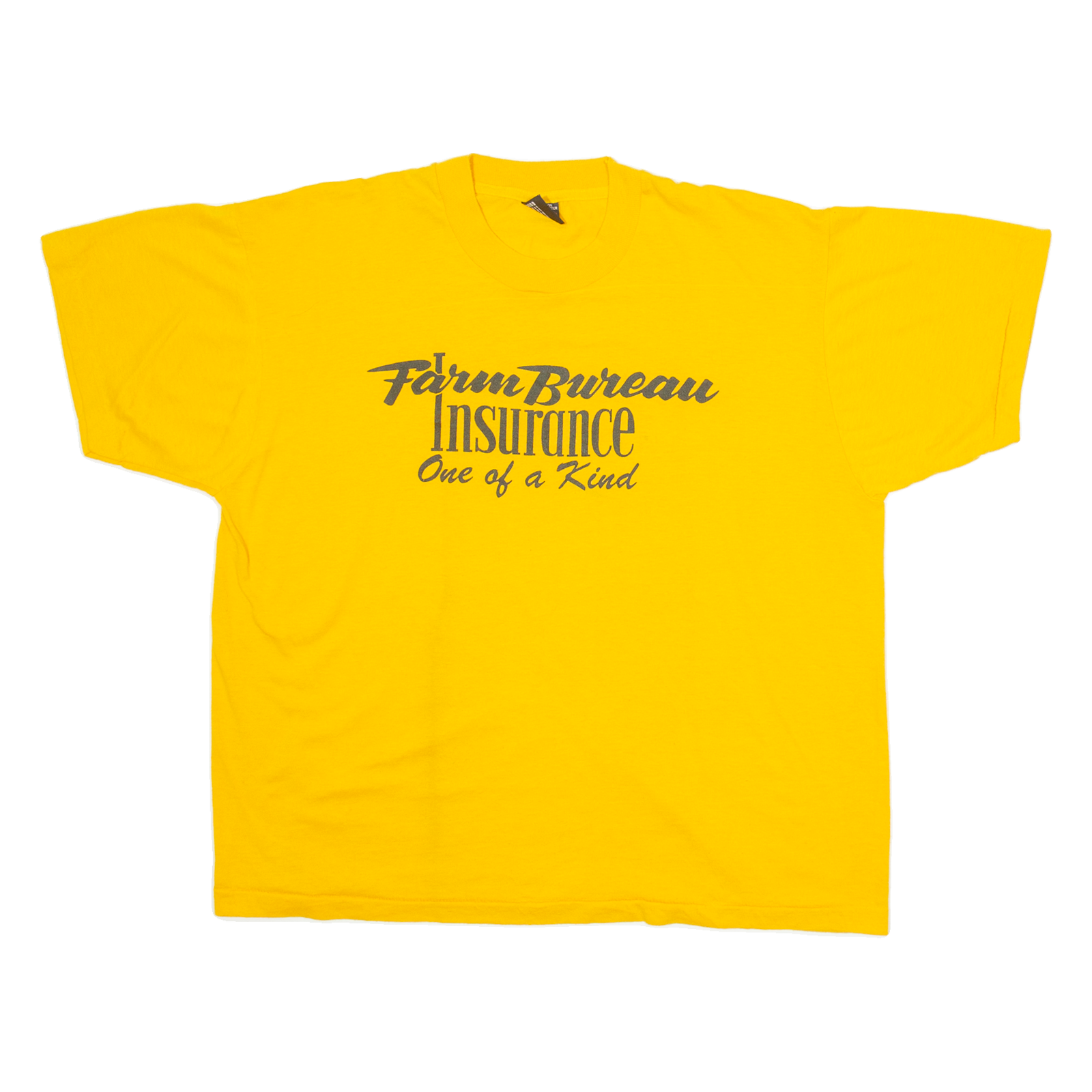 SCREEN STARS BEST Farun Bureau Insurance Mens T-Shirt Yellow M Refurbished - N/A refurbished available on Cerqular