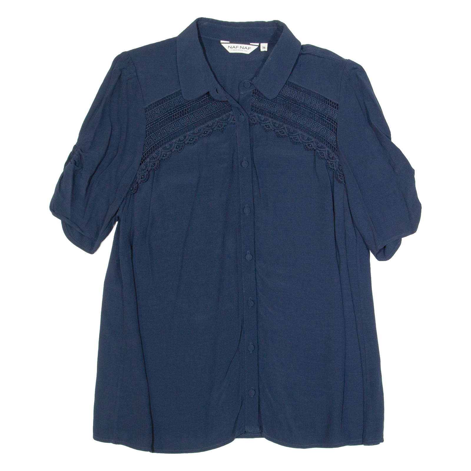 NAF NAF Womens Blouse Blue M Refurbished - N/A refurbished available on Cerqular