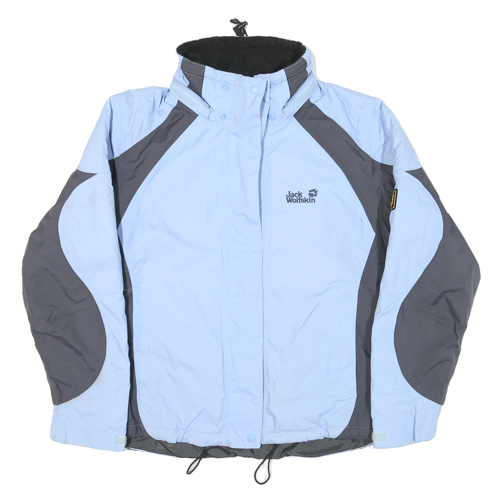 JACK WOLFSKIN Womens Blue & Grey Outdoor Jacket M Polyester Blend Woven Refurbished - N/A refurbished available on Cerqular