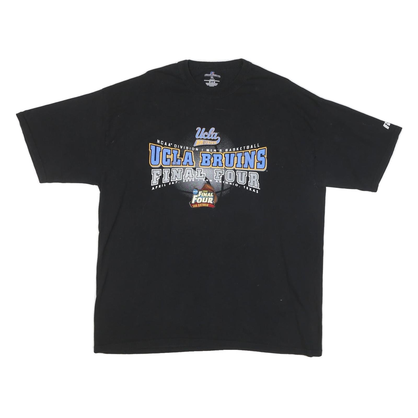 RUSSELL ATHLETIC Mens Black UCLA Bruins Graphic T-Shirt XL Short Sleeve Crew Refurbished - N/A refurbished available on Cerqular