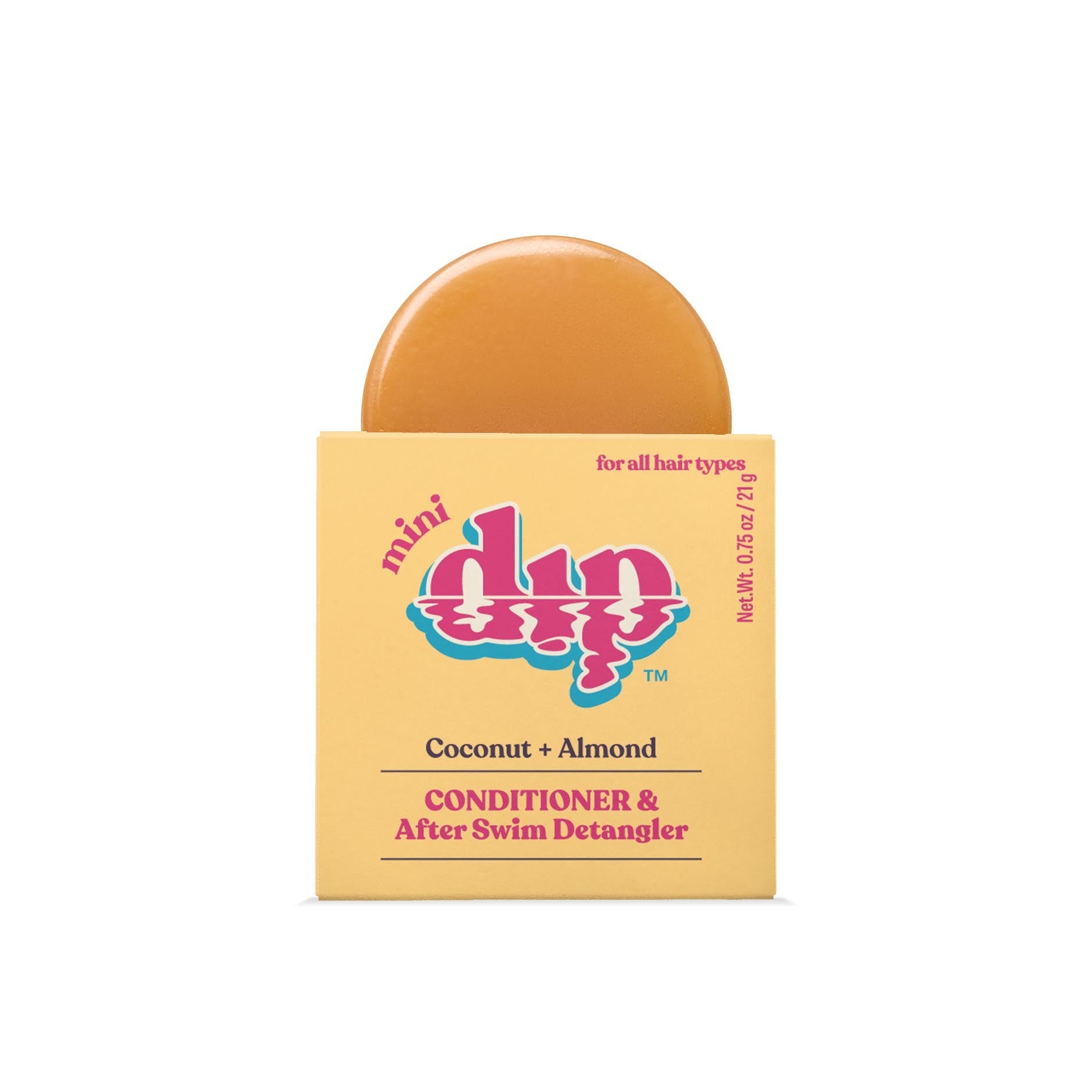 Mini Dip Conditioner & After Swim Detangler - Coconut & Almond | Size: 0.75 oz Refurbished - Dip Sustainable Hair Care refurbished available on Cerqular