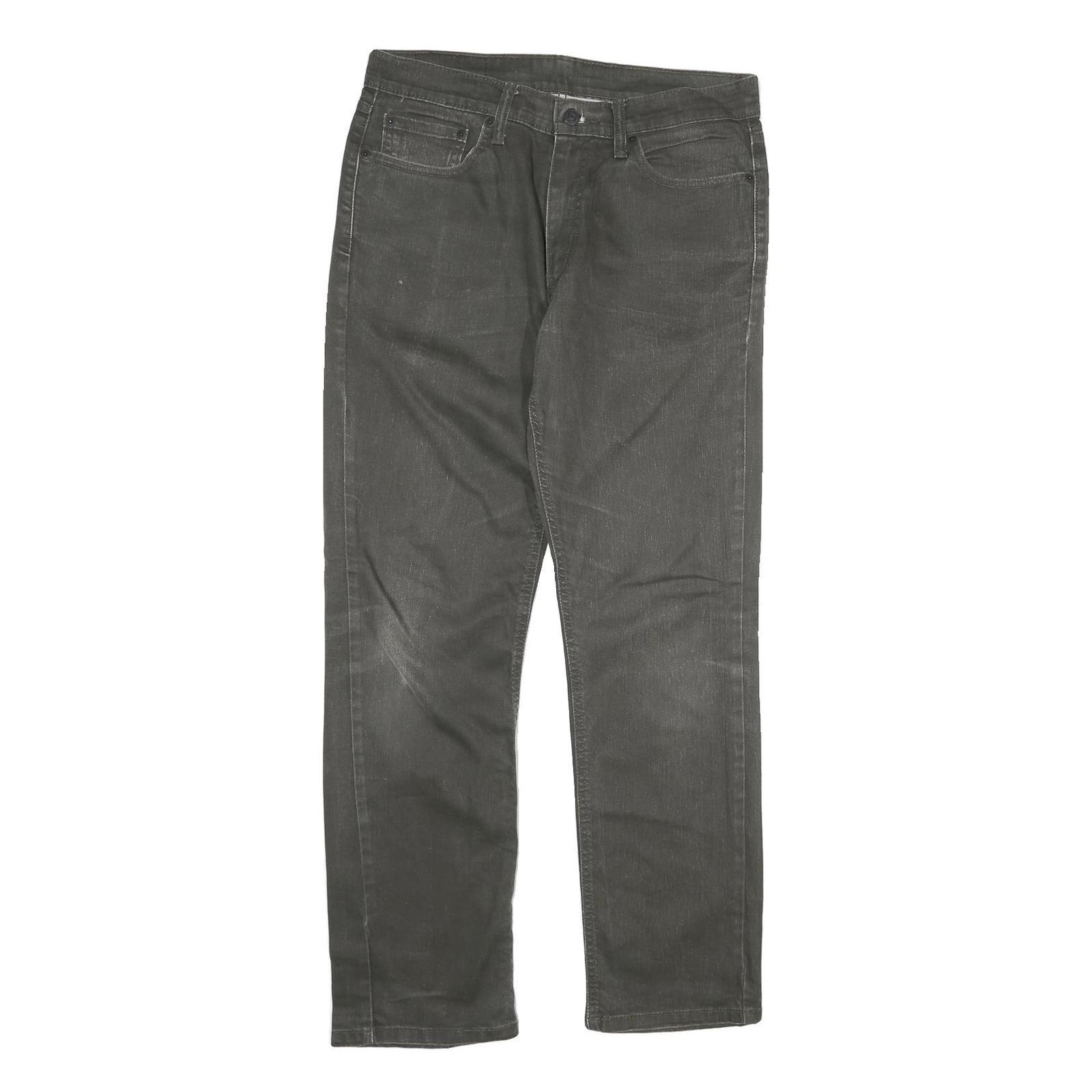 LEVI'S Mens Regular Fit Black Denim Straight Jeans W32 L32 Classic Zip Cotton Refurbished - N/A refurbished available on Cerqular