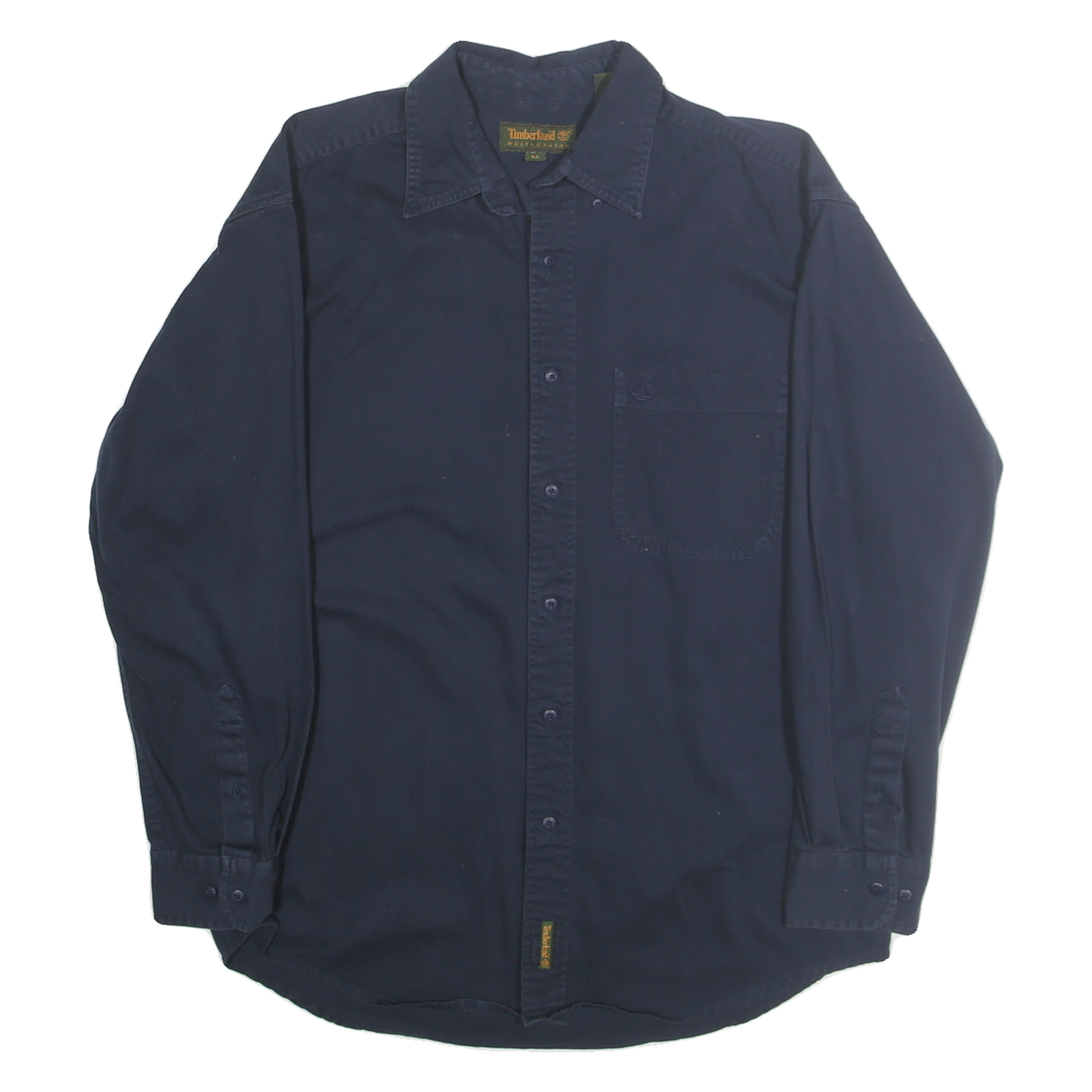TIMBERLAND Mens Blue Shirt M Classic Cotton Button Down Casual Refurbished - N/A refurbished available on Cerqular