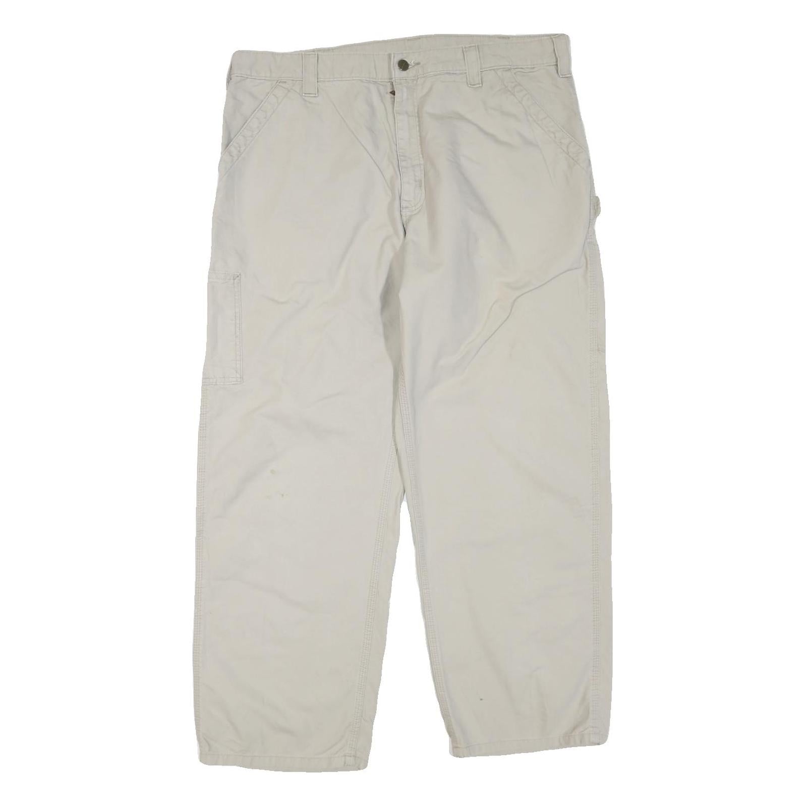 Buy CARHARTT Mens Cotton Blend Beige Regular Fit Straight Leg Trousers W38 L30 Refurbished - $57.19 CARHARTT Mens Cotton Blend Beige Regular Fit Straight Leg Trousers W38 L30 Refurbished - N/A refurbished available on Cerqular