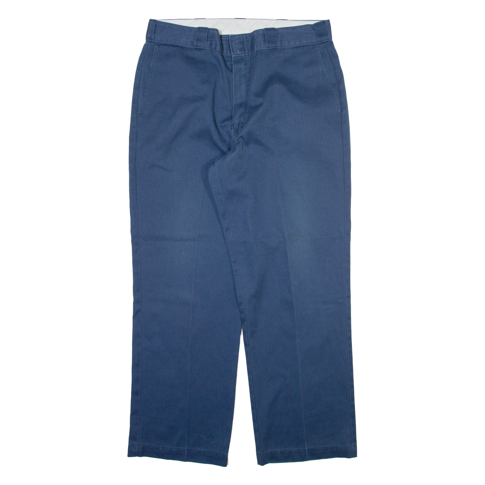 DICKIES Mens Trousers Blue Regular Straight W36 L30 Refurbished - N/A refurbished available on Cerqular