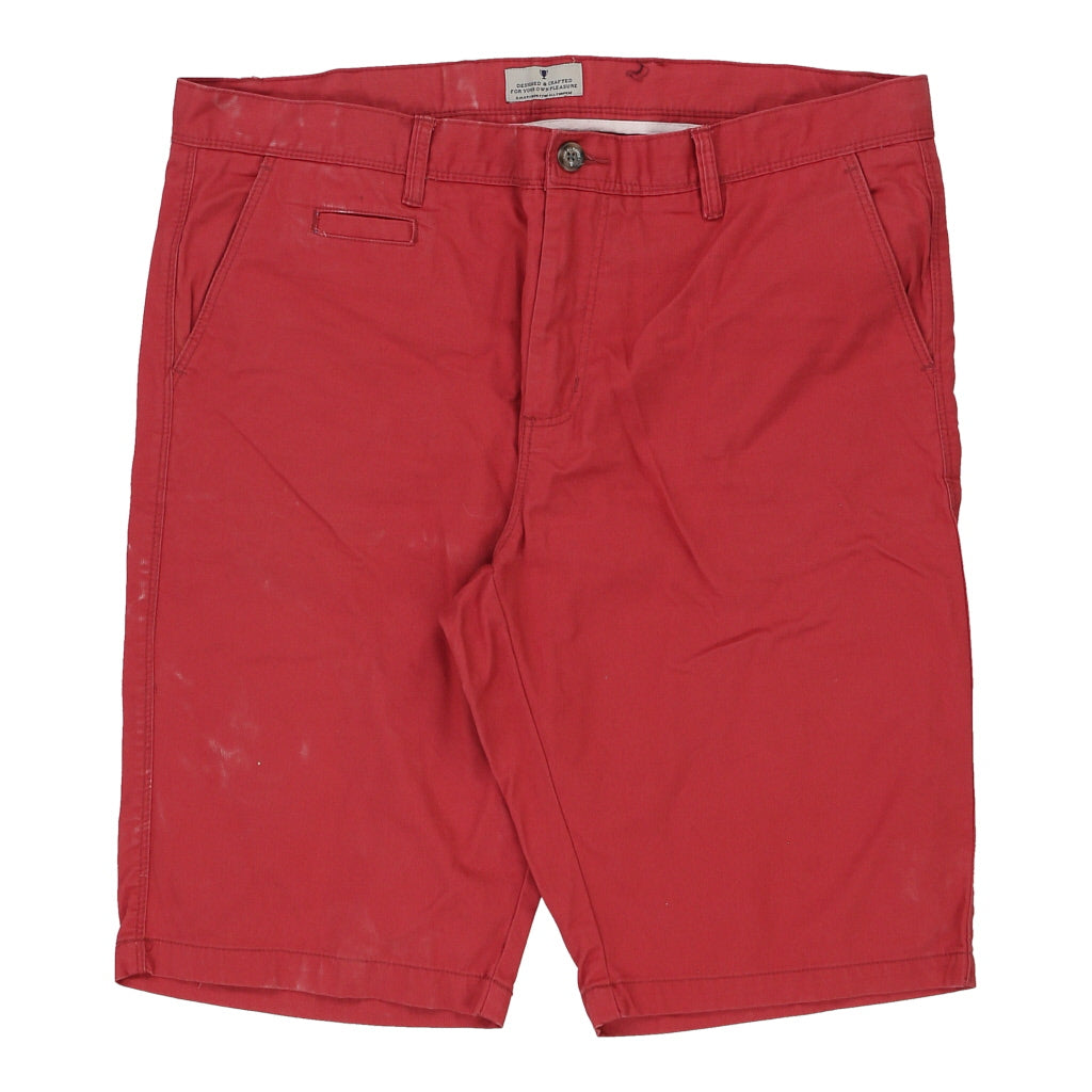 Ovs Chino Shorts - 40W 13L Red Cotton Refurbished - Thrifted (note: this is a term often used to describe second- refurbished available on Cerqular