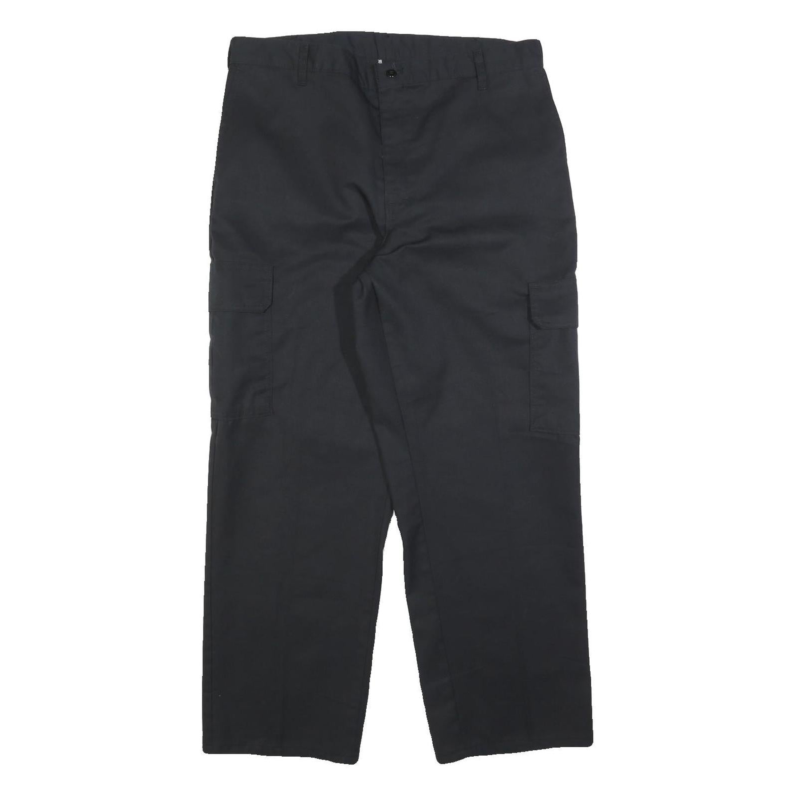 DICKIES Mens Black Cotton Blend Relaxed Straight Trousers W36 L30 Workwear Cargo Refurbished - N/A refurbished available on Cerqular