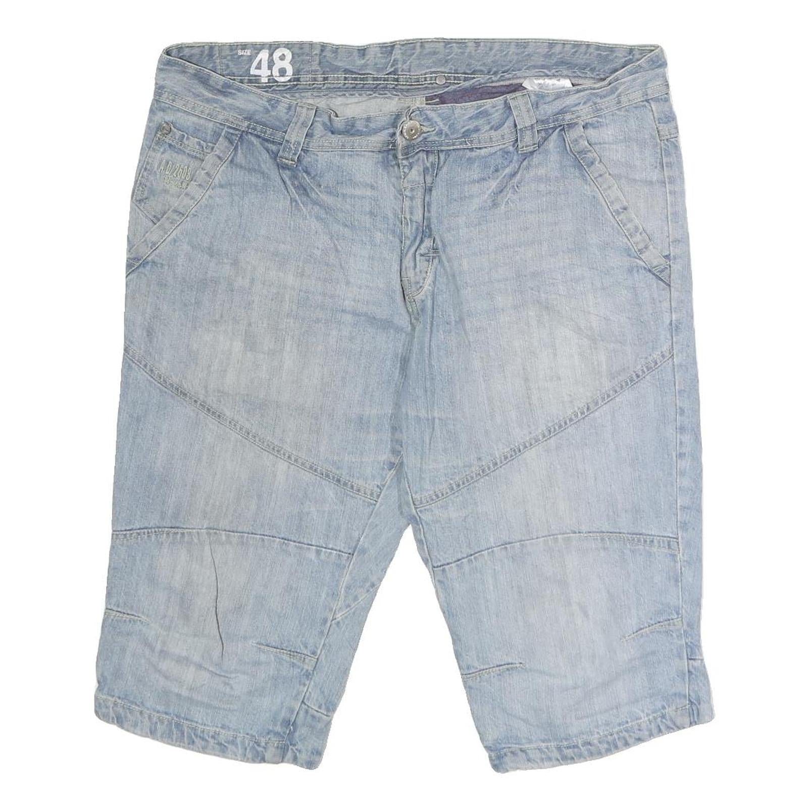 SPRINGFIELD Mens Denim Blue Casual Shorts L W38 Summer Wear Refurbished - N/A refurbished available on Cerqular
