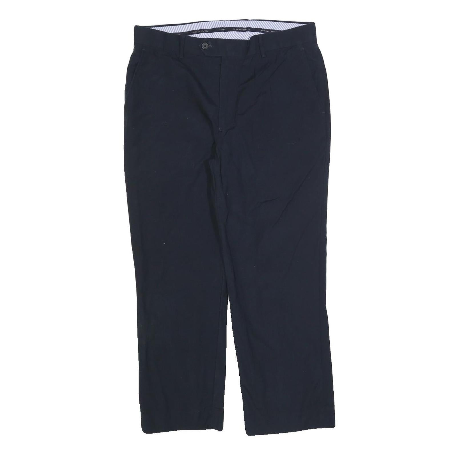 Buy TOMMY HILFIGER Mens Cotton Blend Navy Regular Straight Trousers W32 L25 Classic Refurbished - $41.59 TOMMY HILFIGER Mens Cotton Blend Navy Regular Straight Trousers W32 L25 Classic Refurbished - N/A refurbished available on Cerqular
