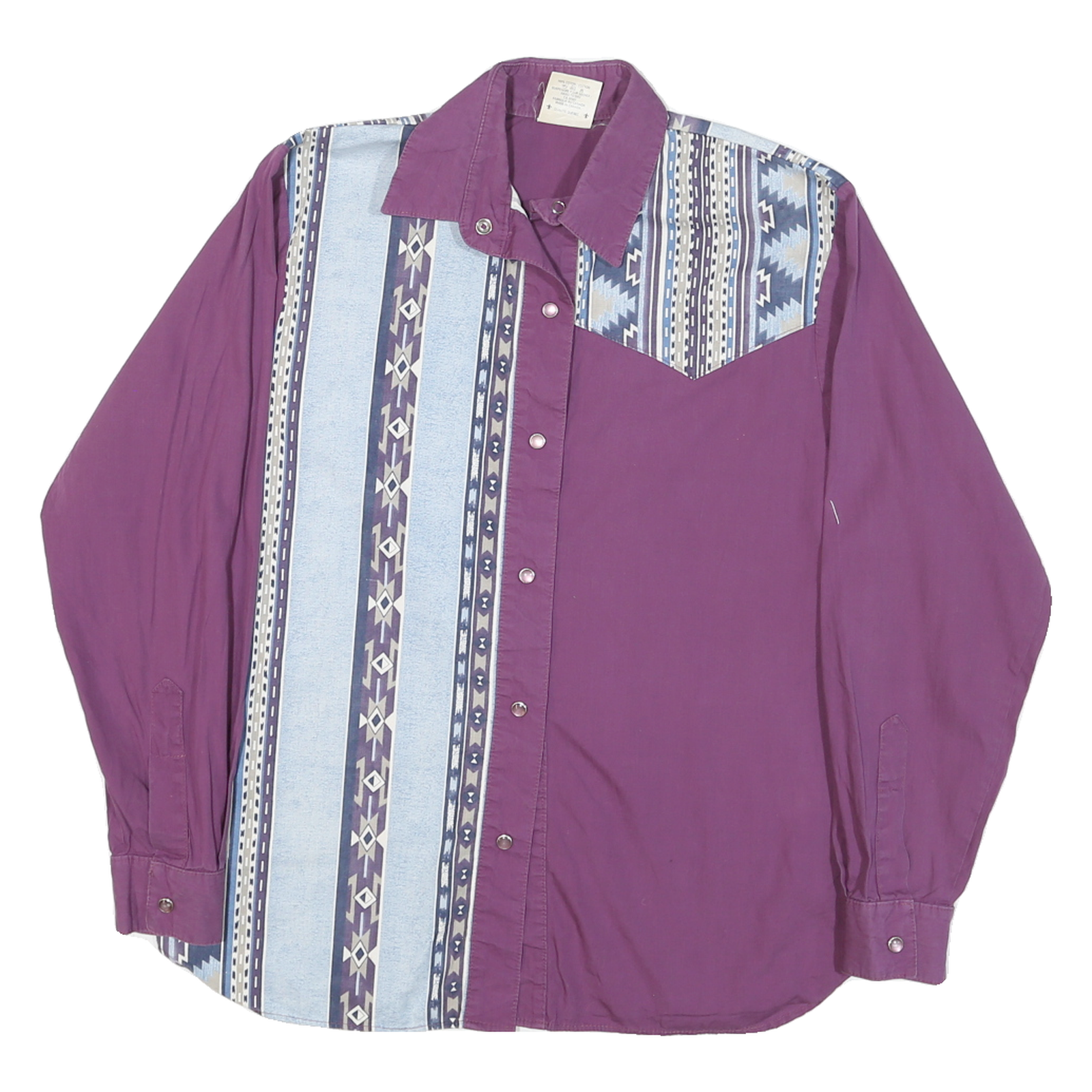 Buy PUS SANG Womens Purple & Blue Patterned Cotton Blend Shirt M Relaxed Fit Long Refurbished - $19.49 PUS SANG Womens Purple & Blue Patterned Cotton Blend Shirt M Relaxed Fit Long Refurbished - N/A refurbished available on Cerqular