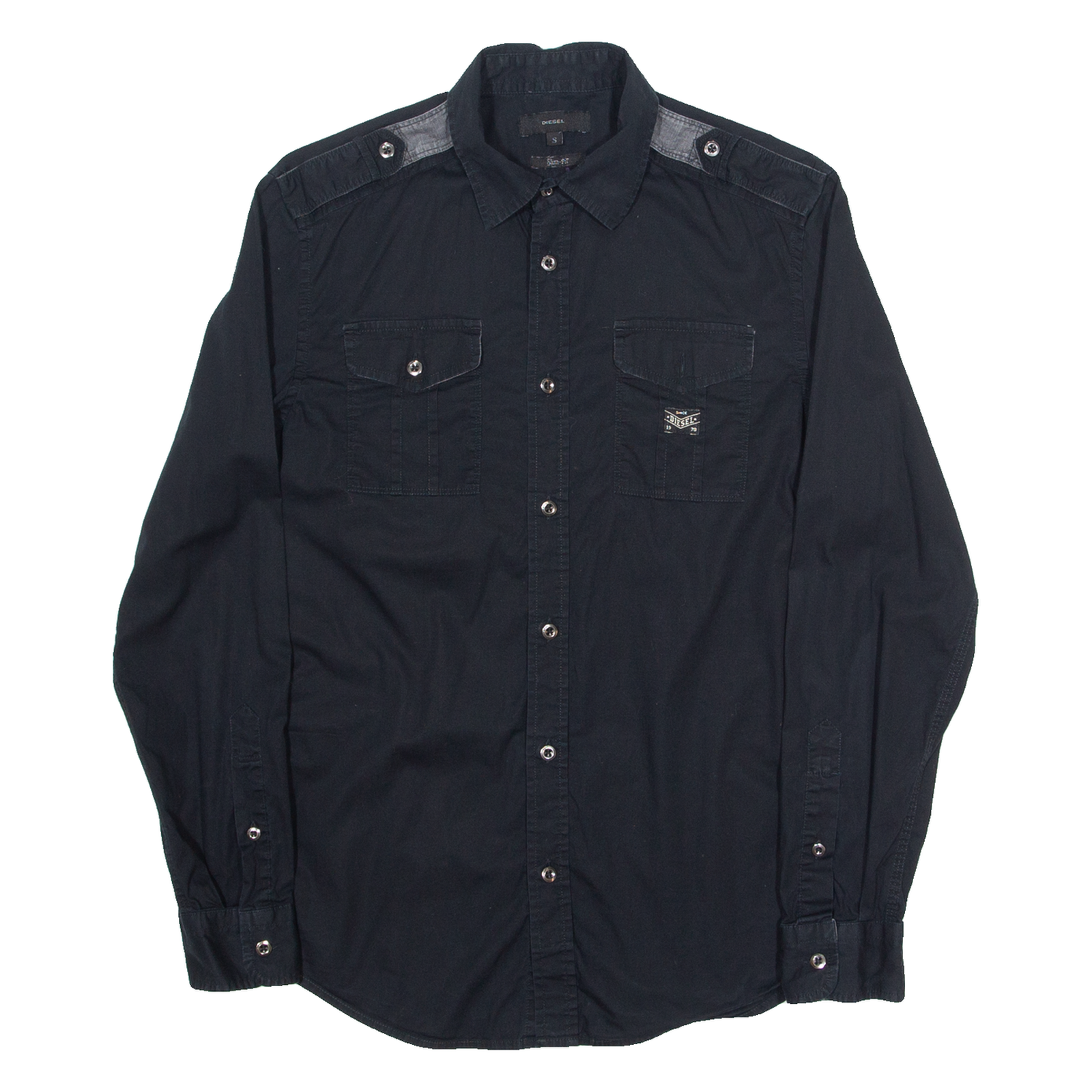 Buy DIESEL Slim Fit Mens Plain Shirt Black Long Sleeve S Refurbished - $28.59 DIESEL Slim Fit Mens Plain Shirt Black Long Sleeve S Refurbished - N/A refurbished available on Cerqular