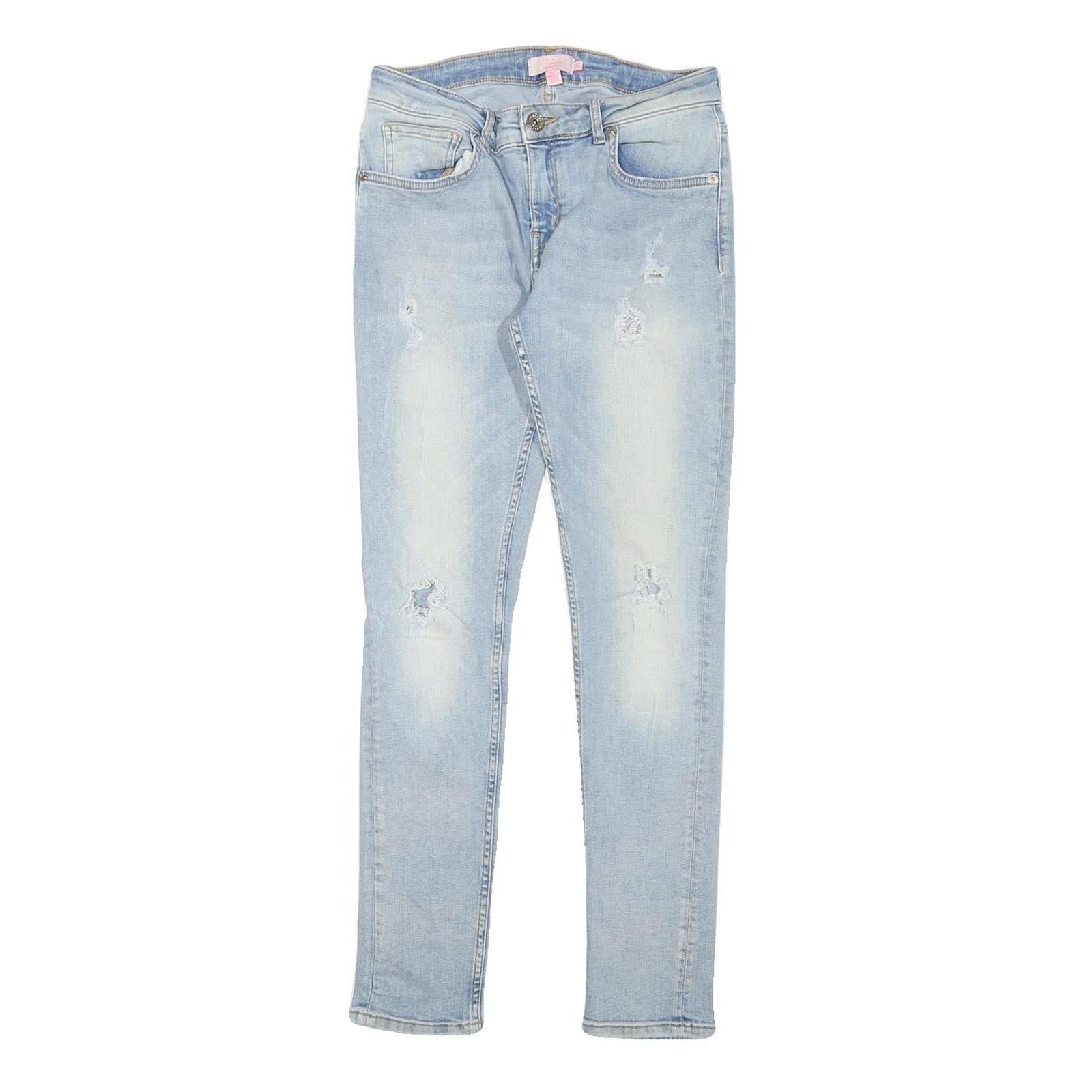 TED BAKER Womens Jeans Light Blue Slim Skinny Denim Stone Wash W28 L28 Stylish Refurbished - N/A refurbished available on Cerqular