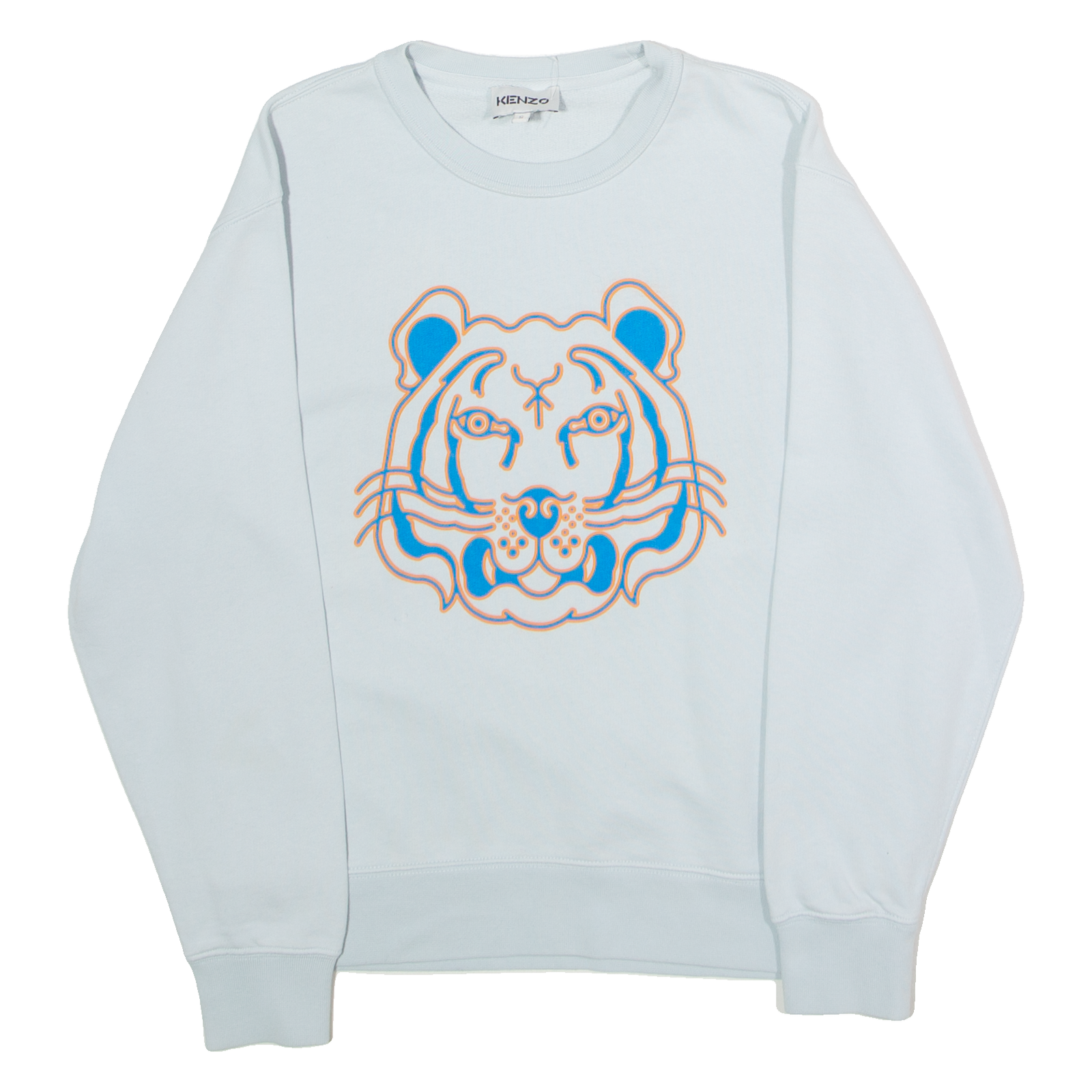 KENZO Mens Sweatshirt Blue Crew Neck S Refurbished - N/A refurbished available on Cerqular
