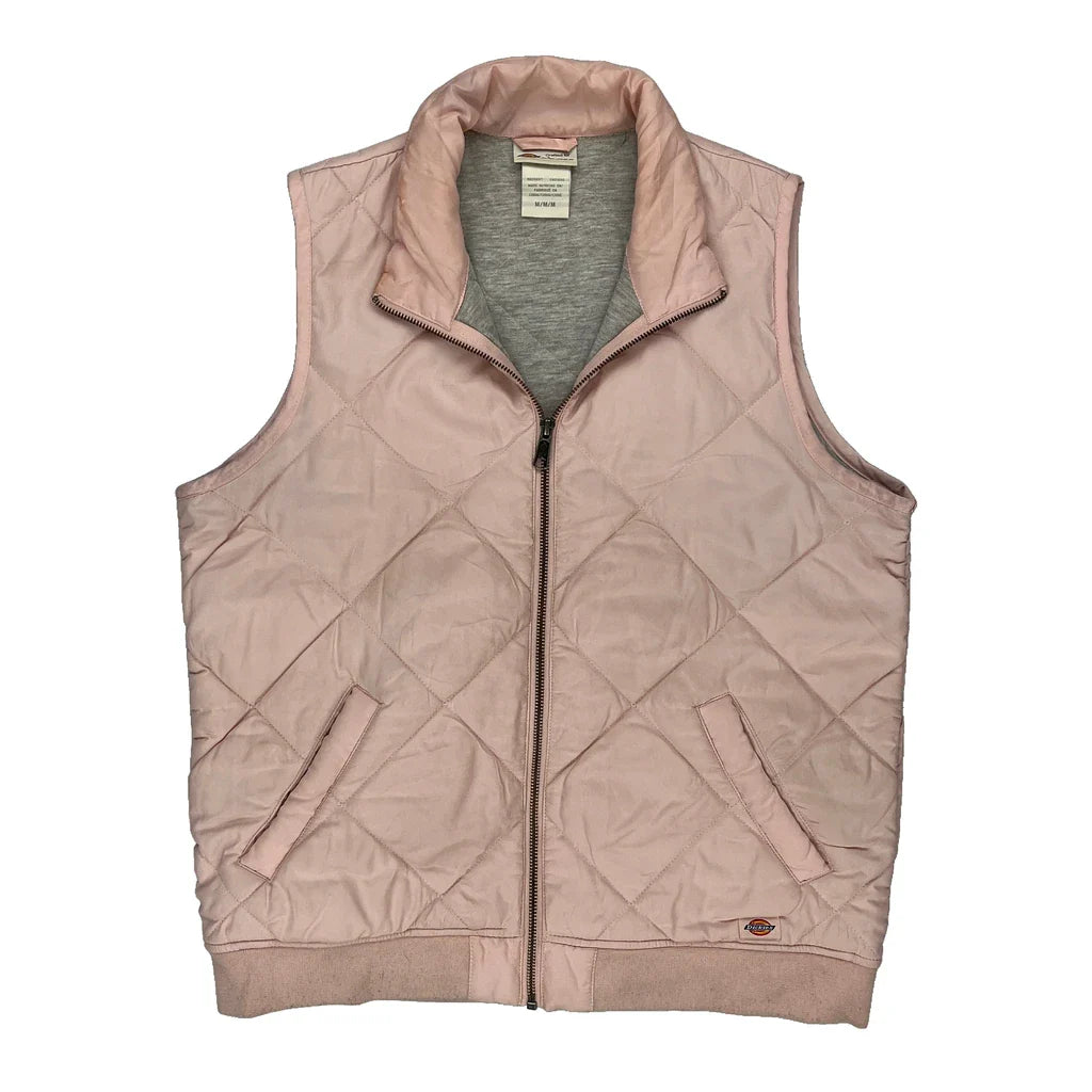Dickies Gilet - Medium Pink Polyester Refurbished - Thrifted (note: this is a term often used to describe second- refurbished available on Cerqular