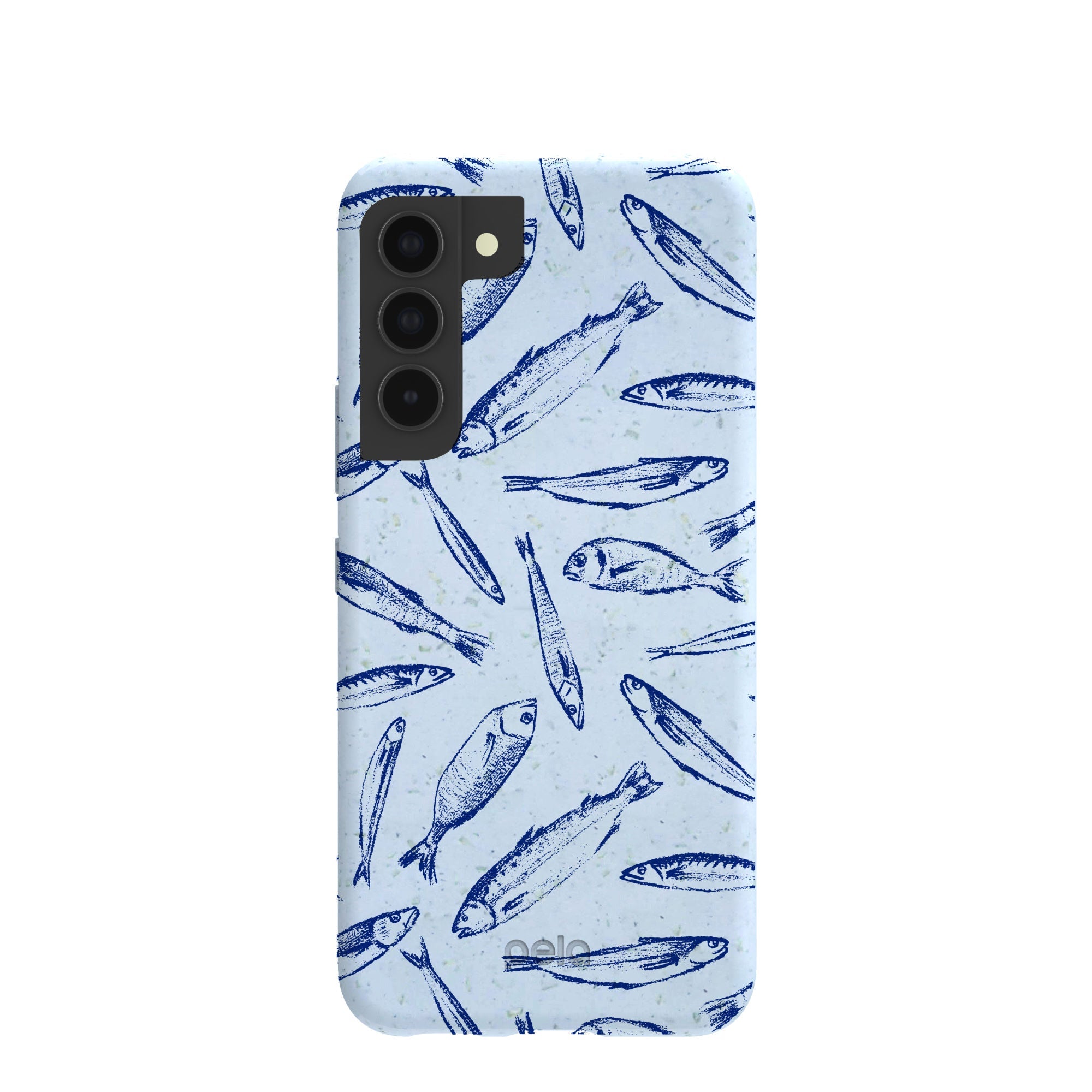 Powder Blue Fishery Samsung Galaxy S22 Case Refurbished - Pela Case refurbished available on Cerqular
